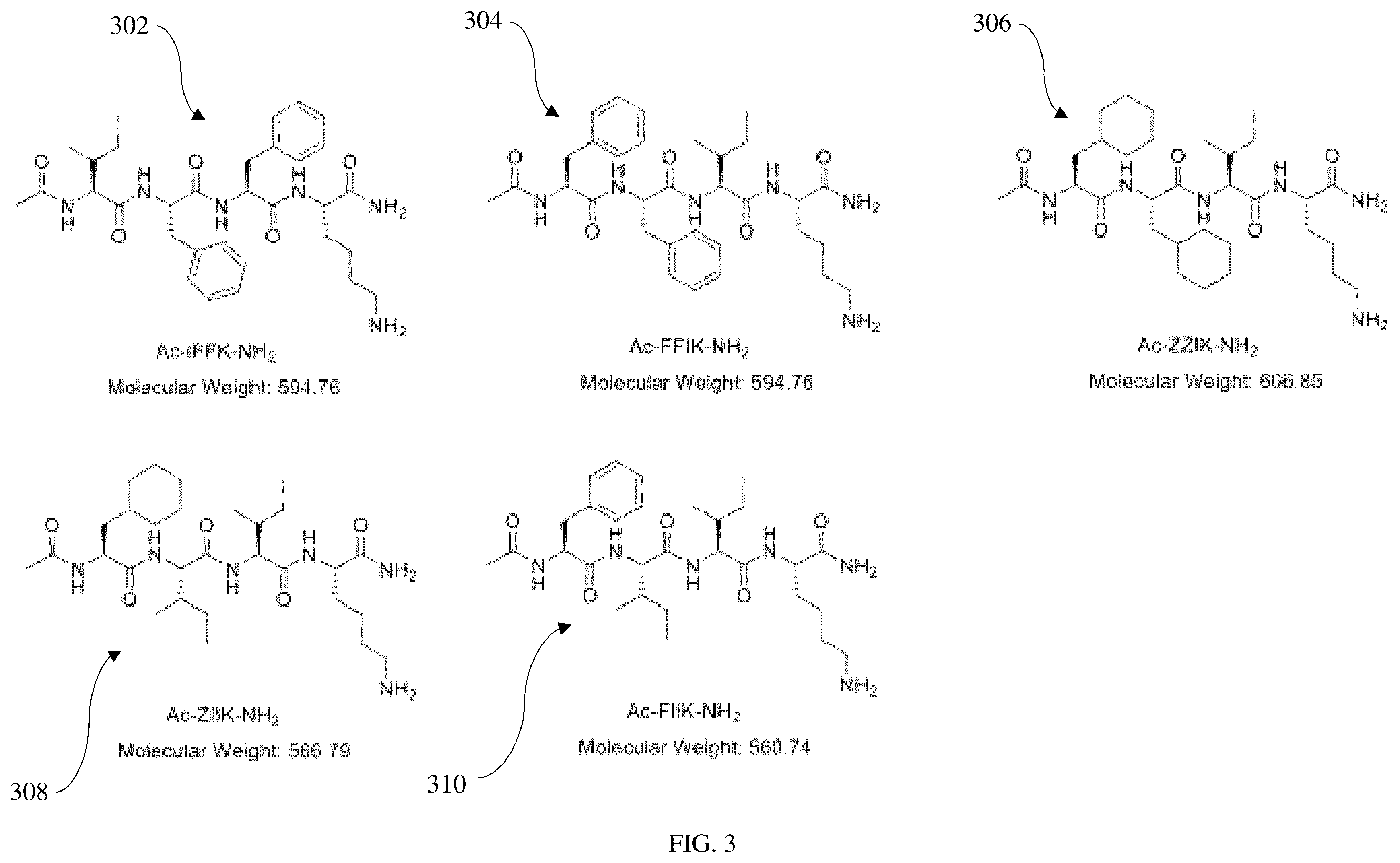 Patent US12590121 Figure 3 – Peptide compound with repetitive sequences
