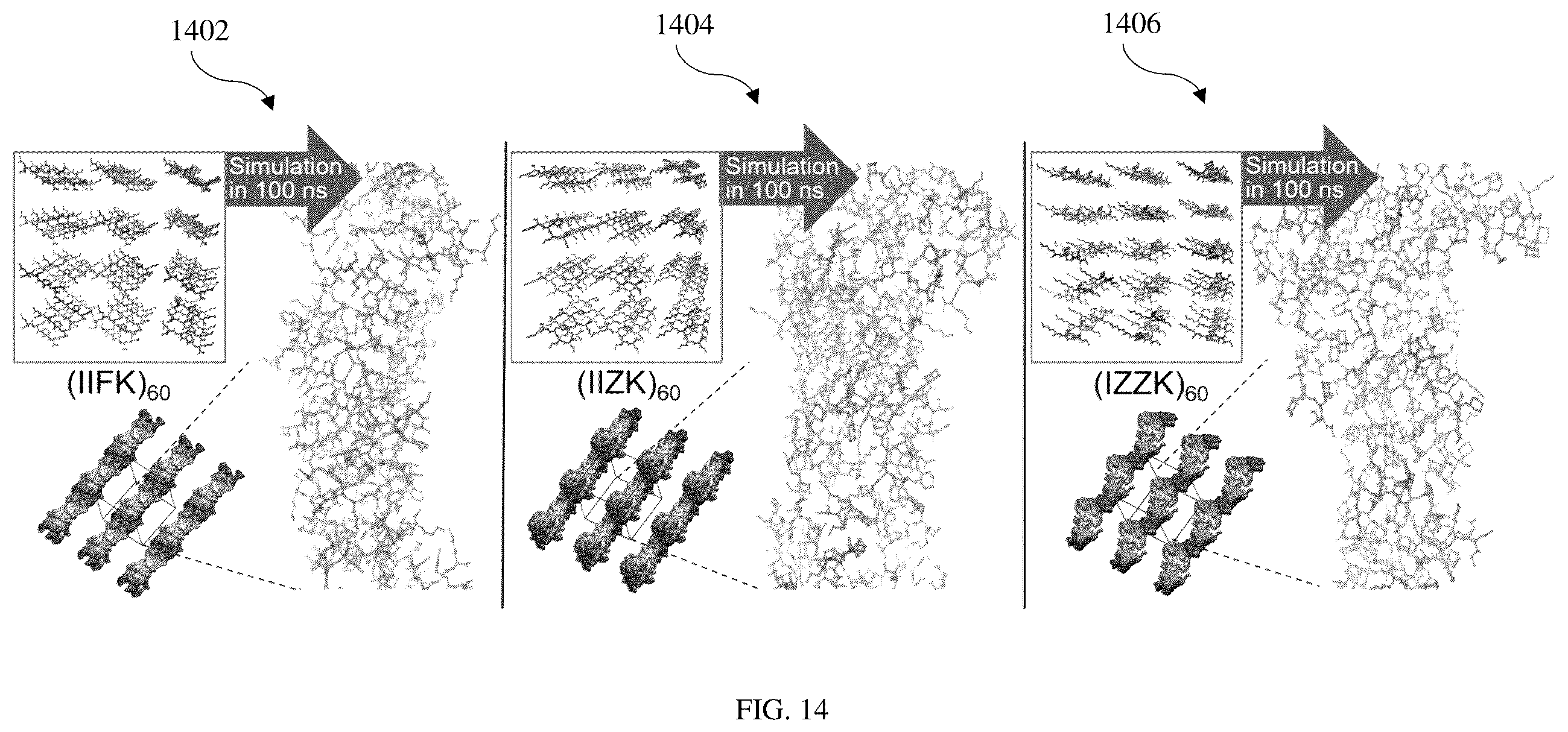 Patent US12590121 Figure 14 – Peptide compound with repetitive sequences