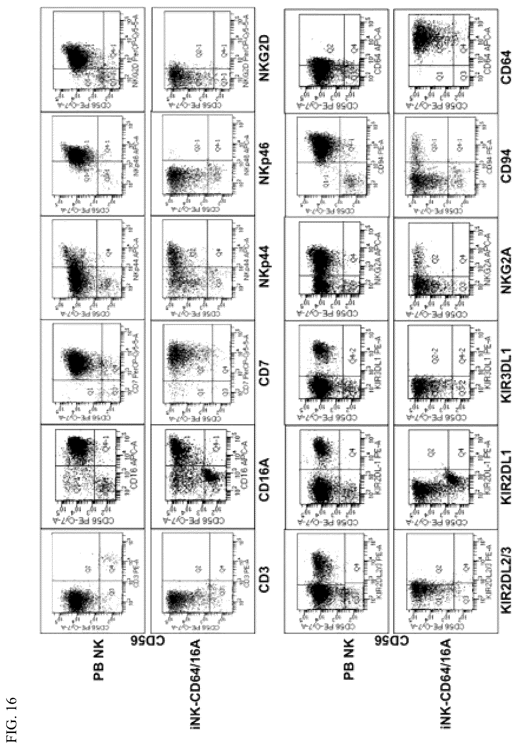 Patent US12590138 Figure 16 – Treatments administering chimeric IgG Fc receptor comprising an extracellular domain of CD64
