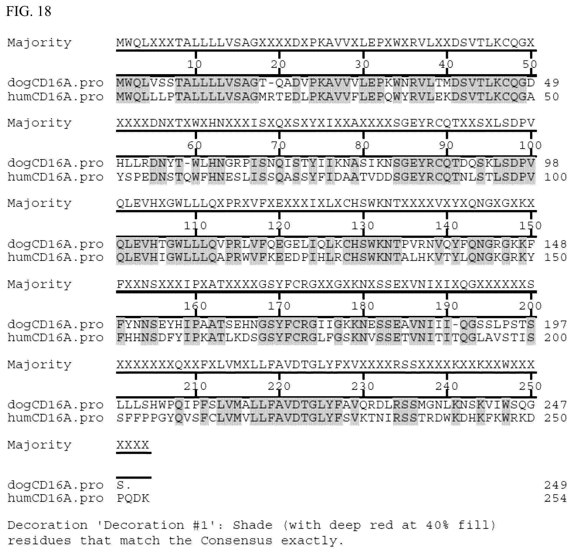 Patent US12590138 Figure 18 – Treatments administering chimeric IgG Fc receptor comprising an extracellular domain of CD64