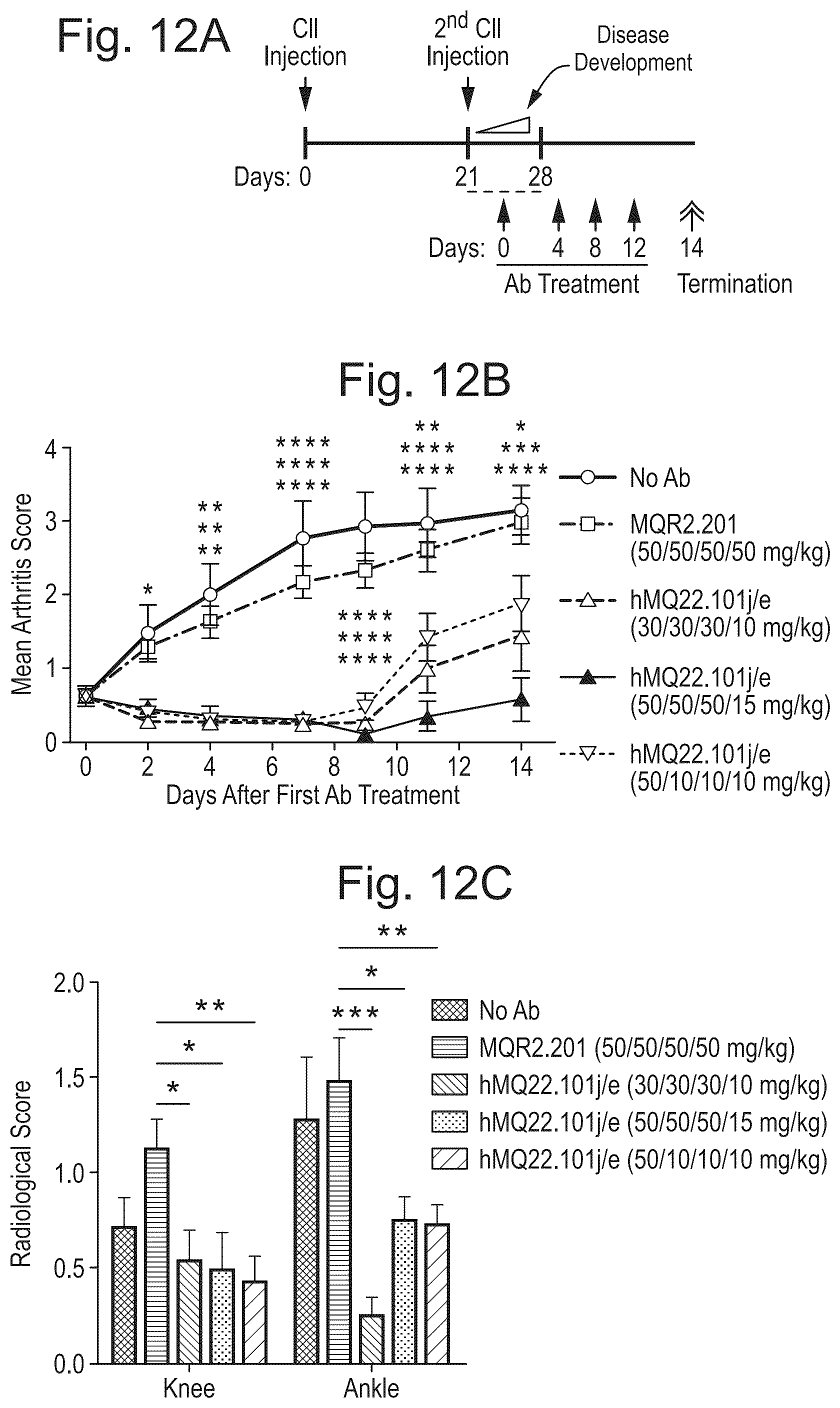 Patent US12590143 Figure 12 – Antibodies binding to citrullinated histone 2A and/or 4