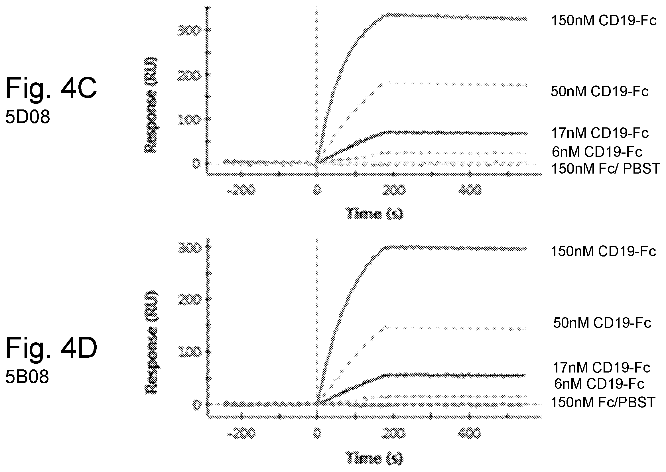 Patent US12590151 Figure 5 – Anti-human CD19 antibodies with high affinity