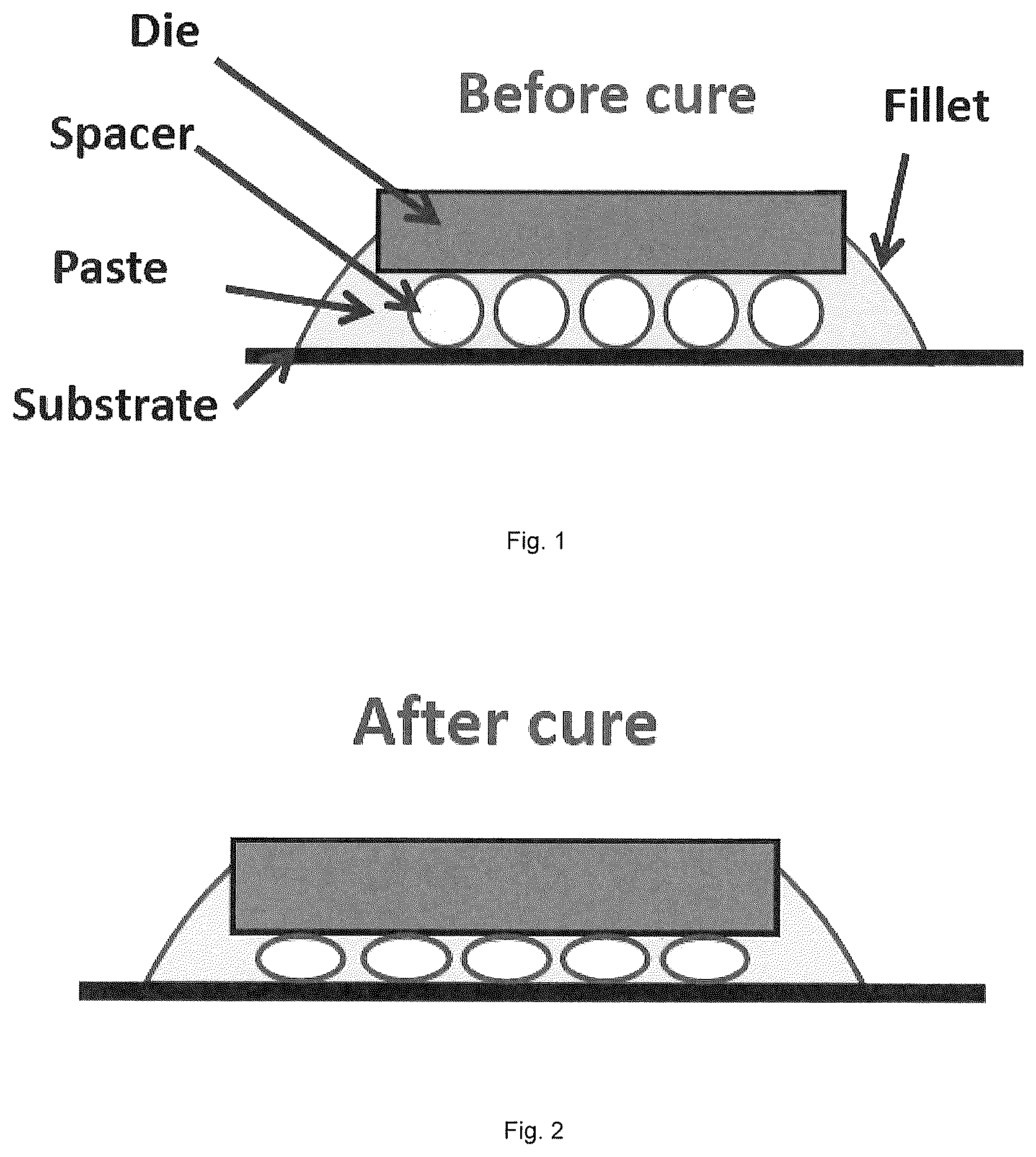Patent US12590228 Figure 1 – Curable adhesive composition for die attach