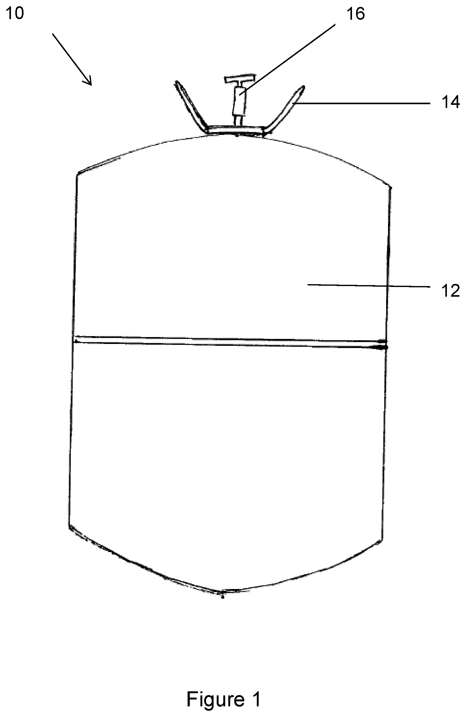 Patent US12590233 Figure 1 – Sprayable composition and method