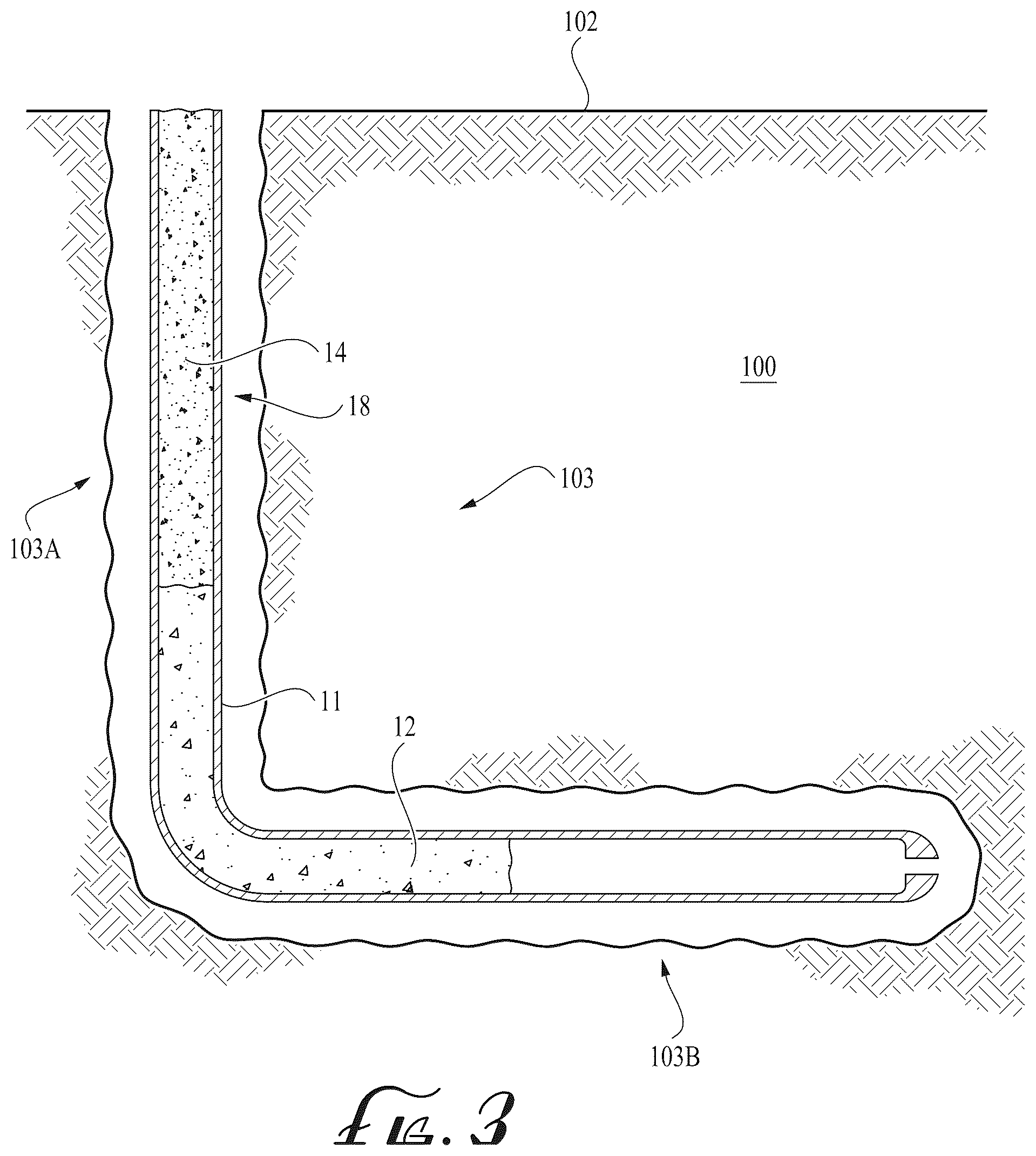Patent US12590239 Figure 4 – Cementing a geothermal wellbore