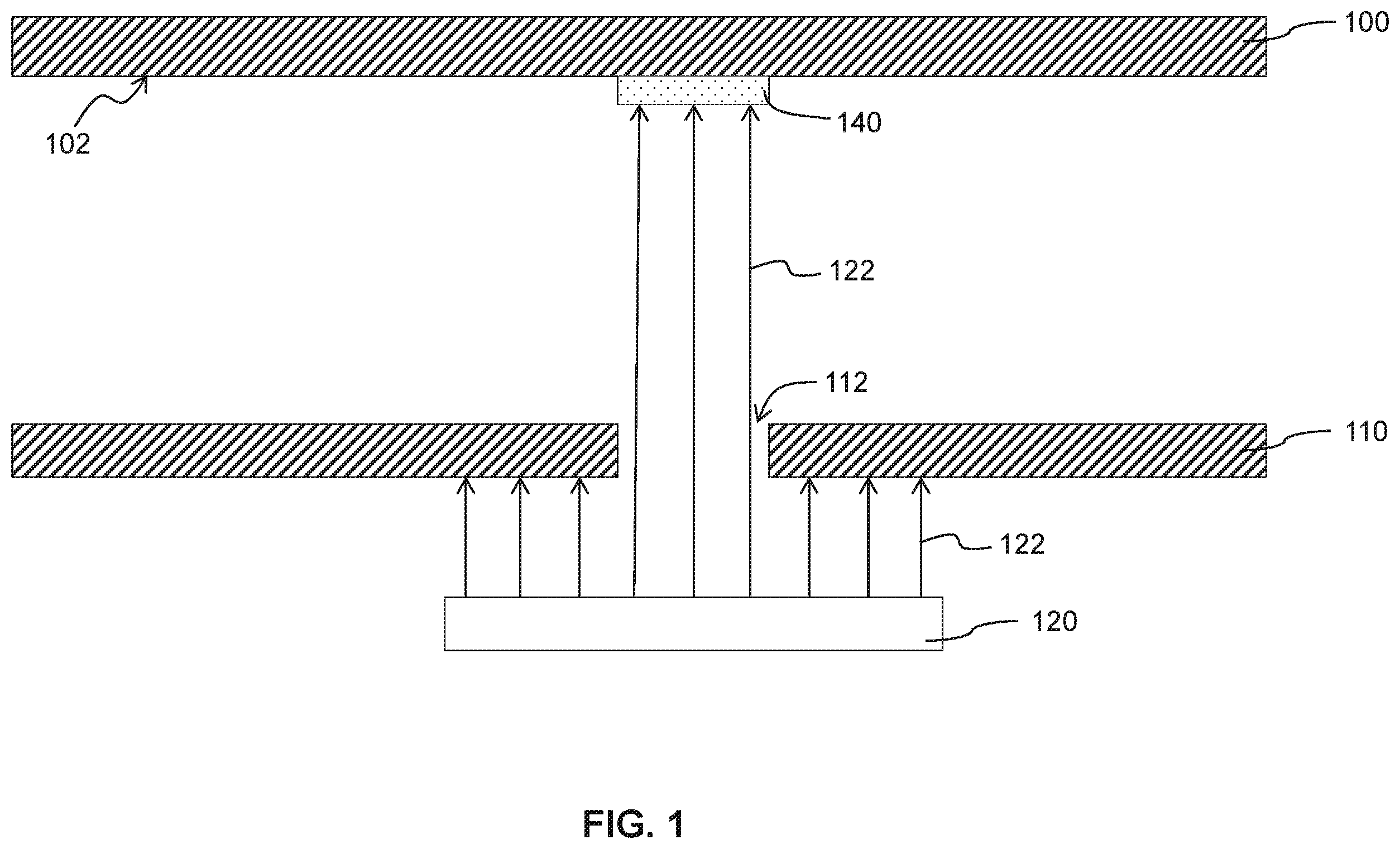 Patent US12590244 Figure 1 – Method for patterning a coating on a surface and device including a patterned coating