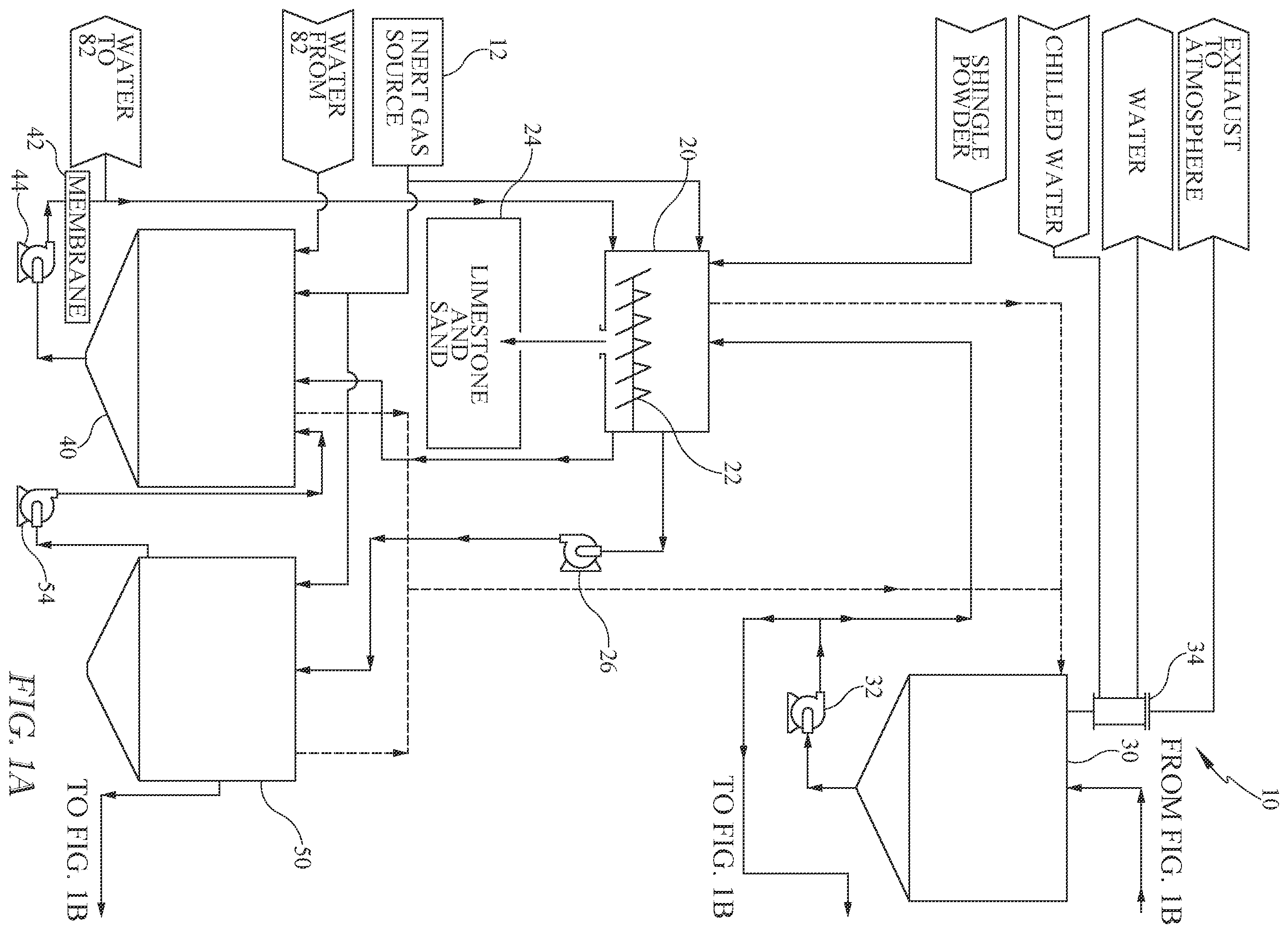 Patent US12590250 — System and method for separating bitumen from shingle powder — Figure 1