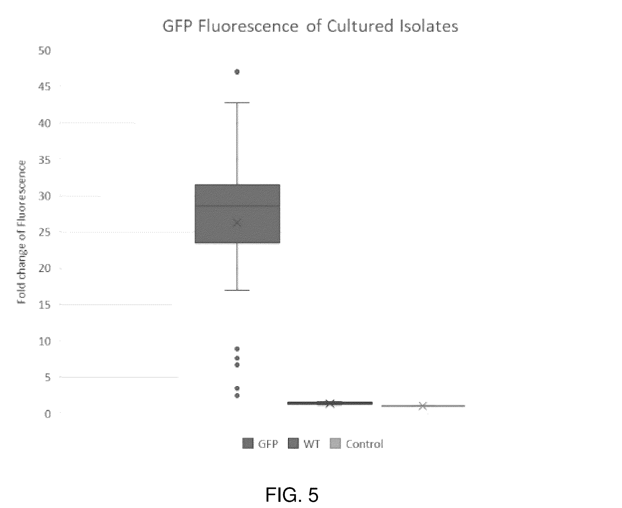 Patent US12590303 Figure 5 – Screening of fluorescent microbes using microfabricated device