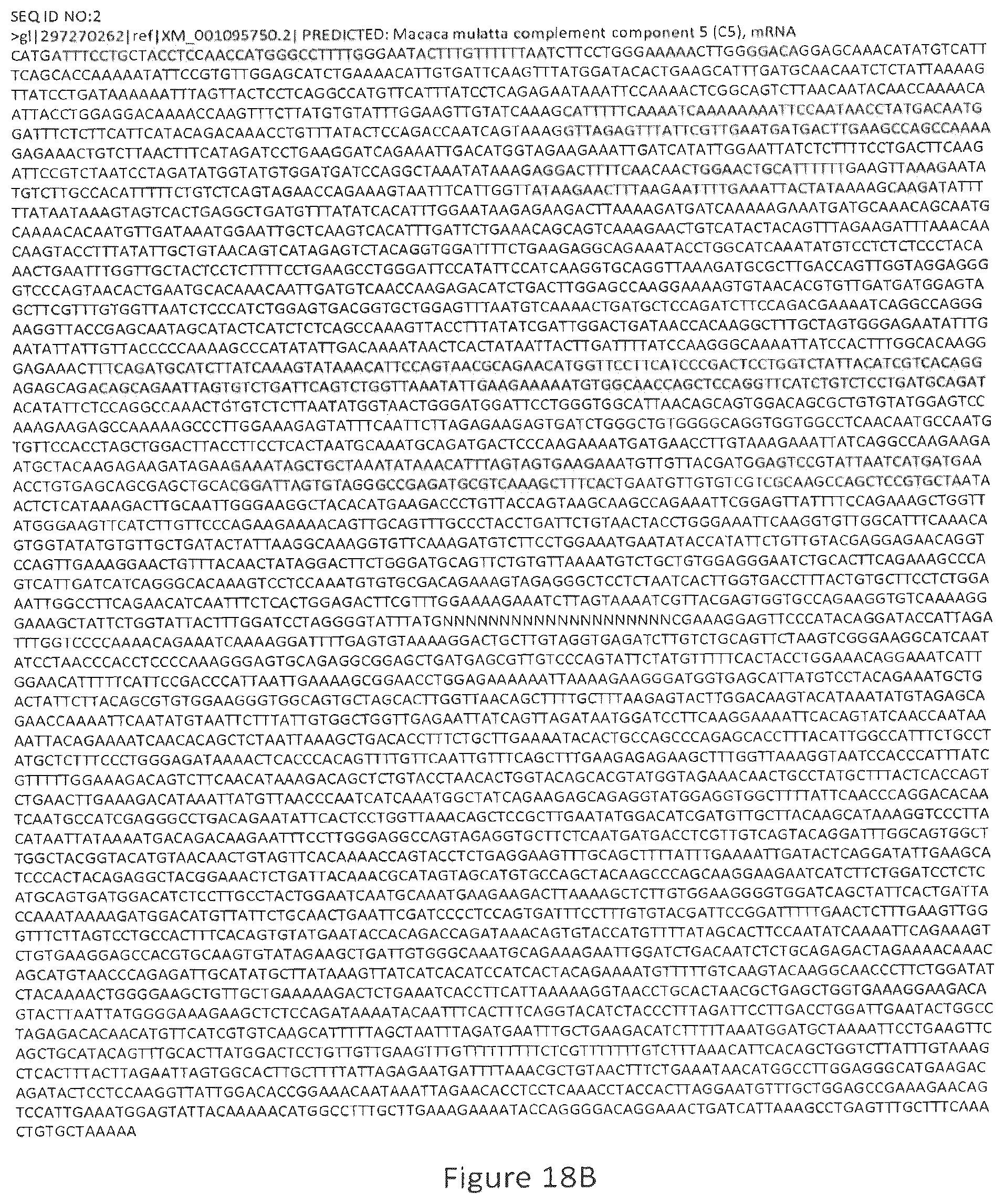 Patent US12590305 Figure 19 – Complement component C5 iRNA compositions and methods of use thereof
