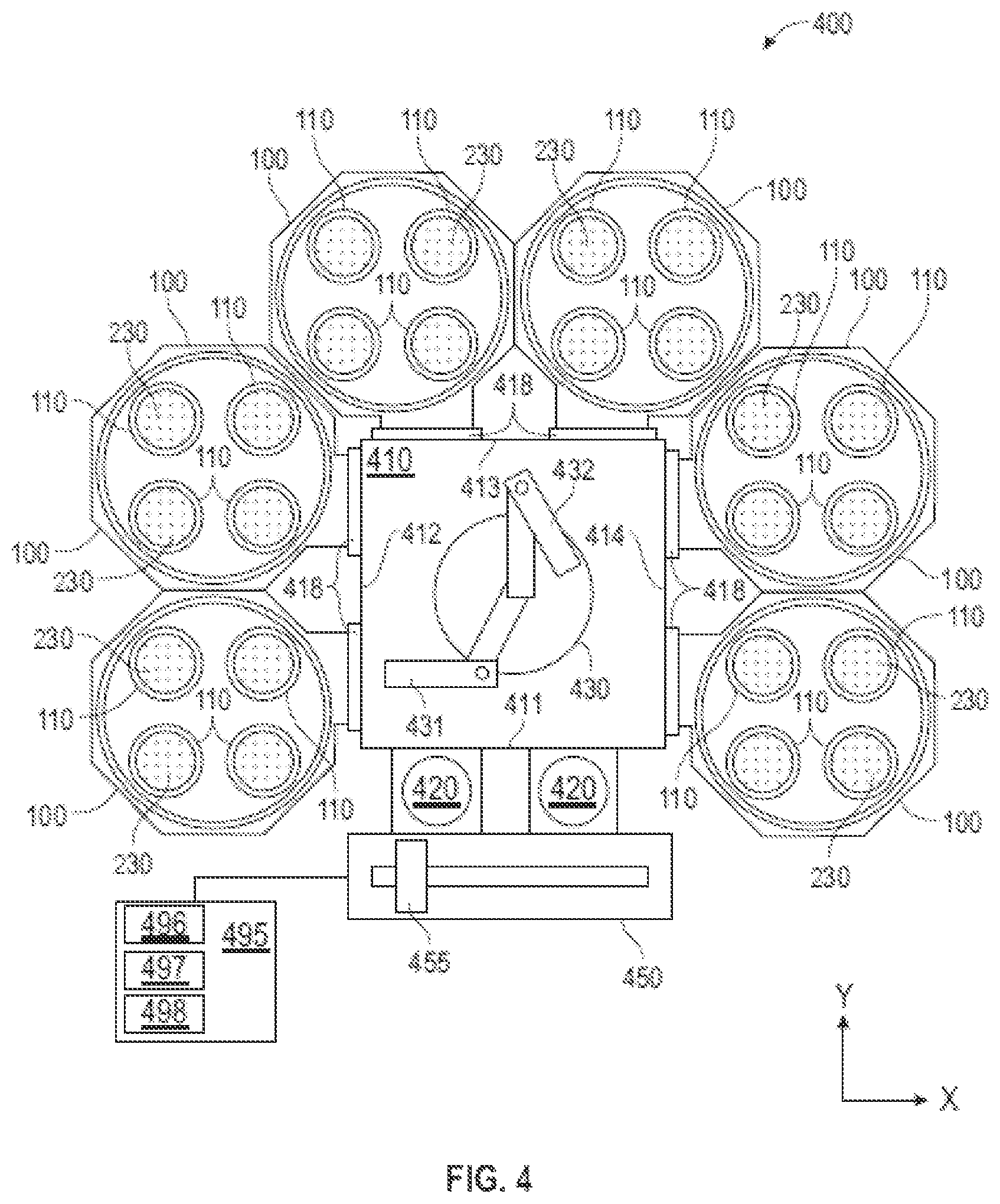 Patent US12590363 Figure 4 – Apparatus for single chamber deposition and etch