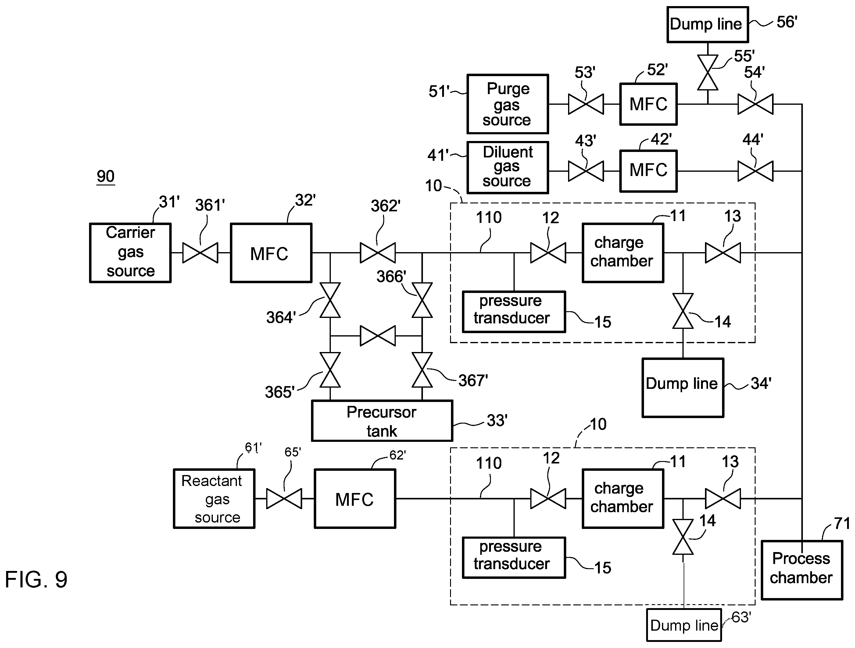 Patent US12590371 Figure 11 – Semiconductor processing system, and control assembly and method thereof