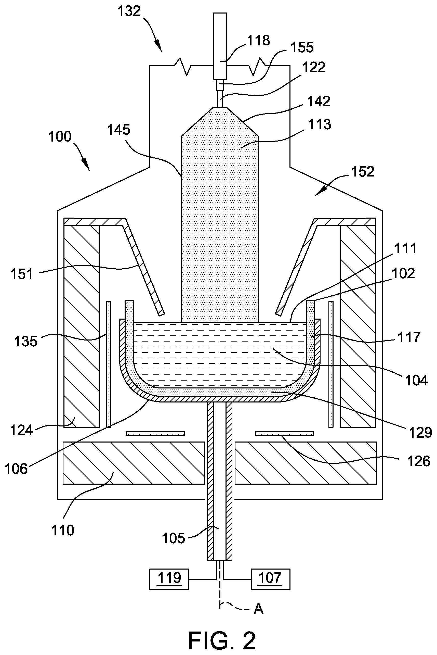 Patent US12590383 Figure 2 – Synthetic crucibles with rim coating