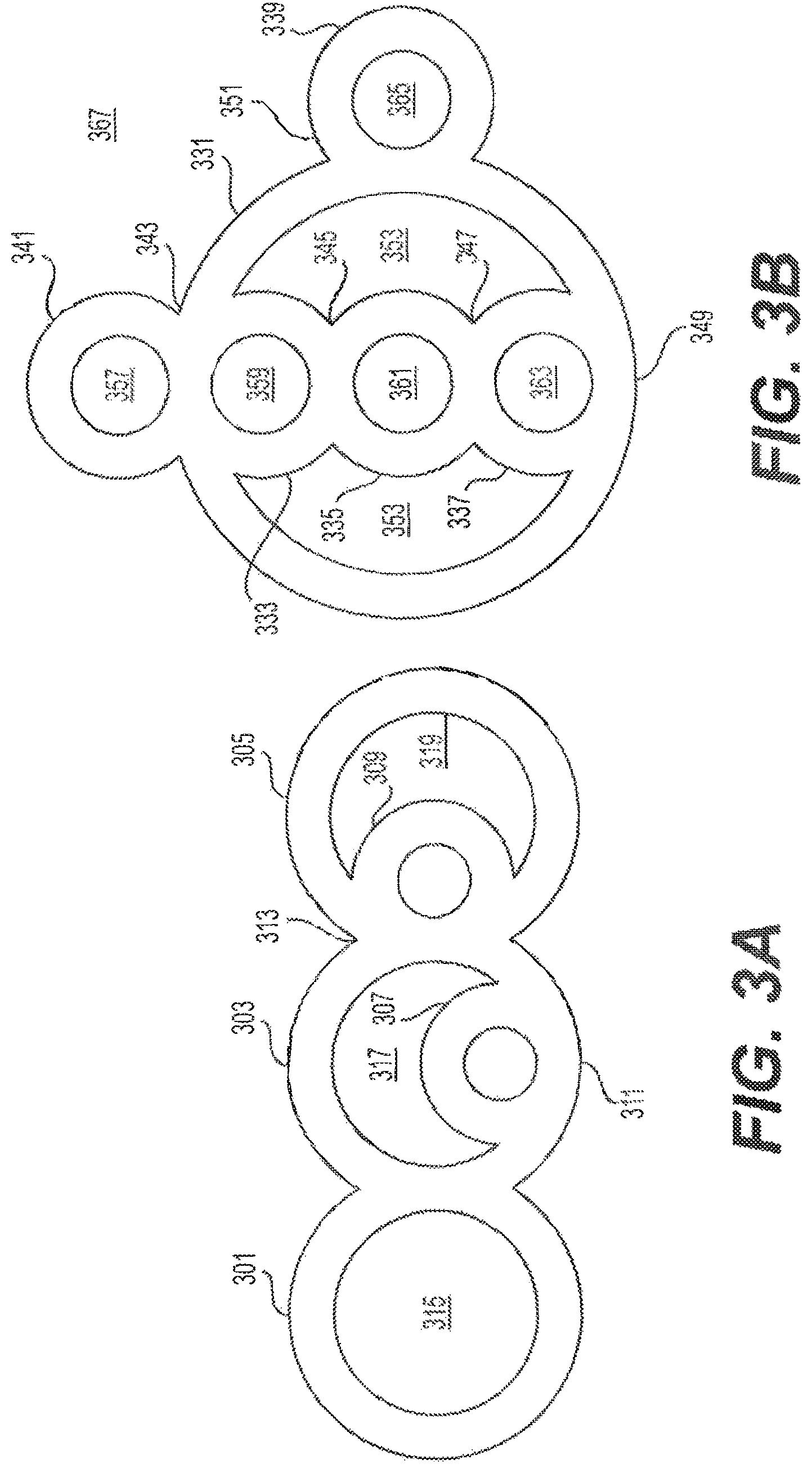 Patent US12590390 Figure 3 – Interlocking braided structures