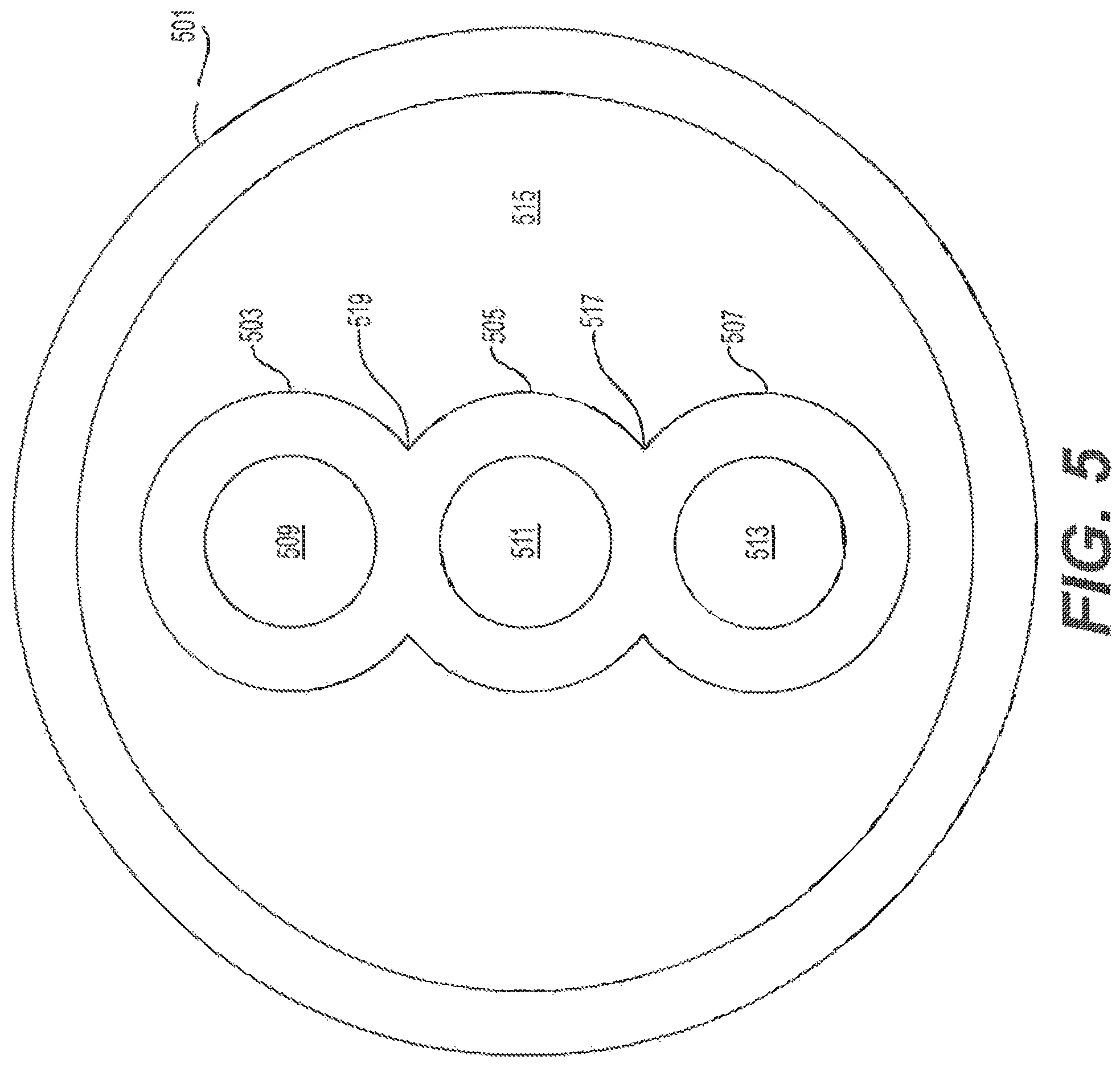 Patent US12590390 Figure 5 – Interlocking braided structures