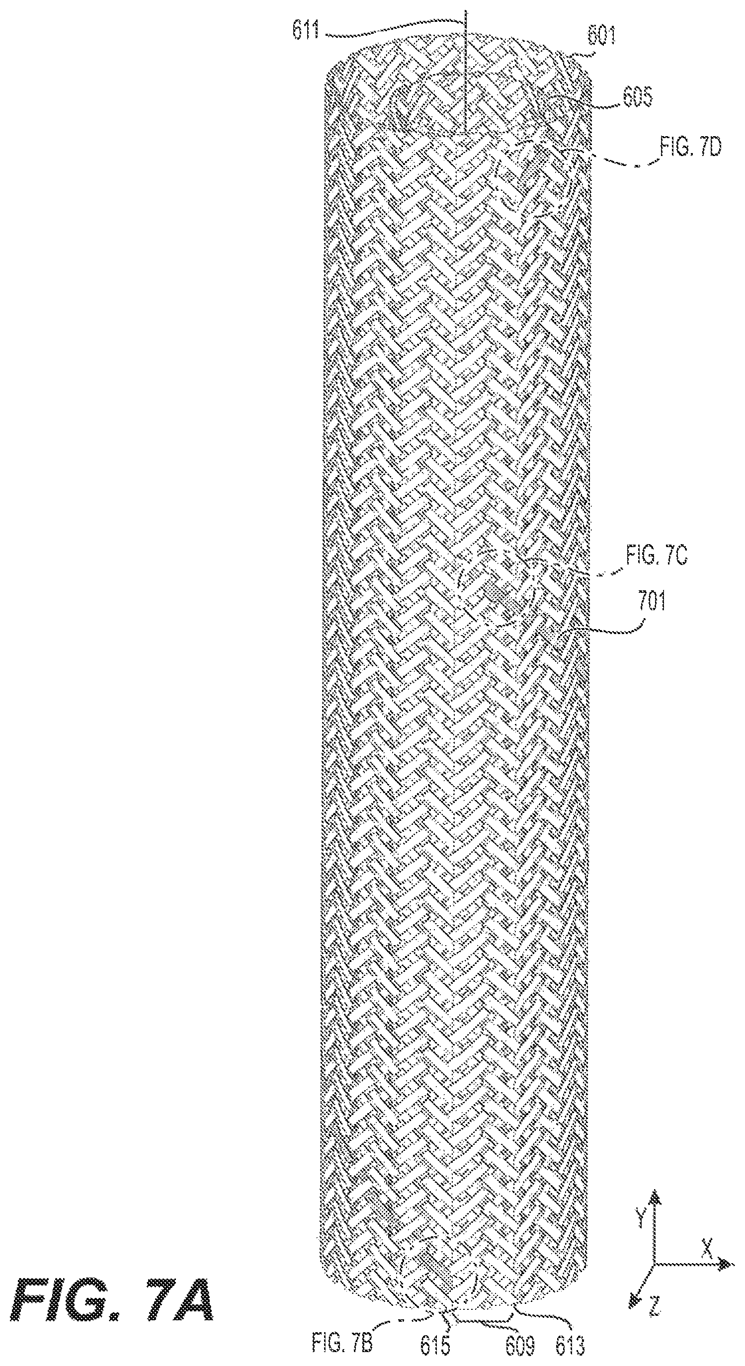 Patent US12590390 Figure 7 – Interlocking braided structures