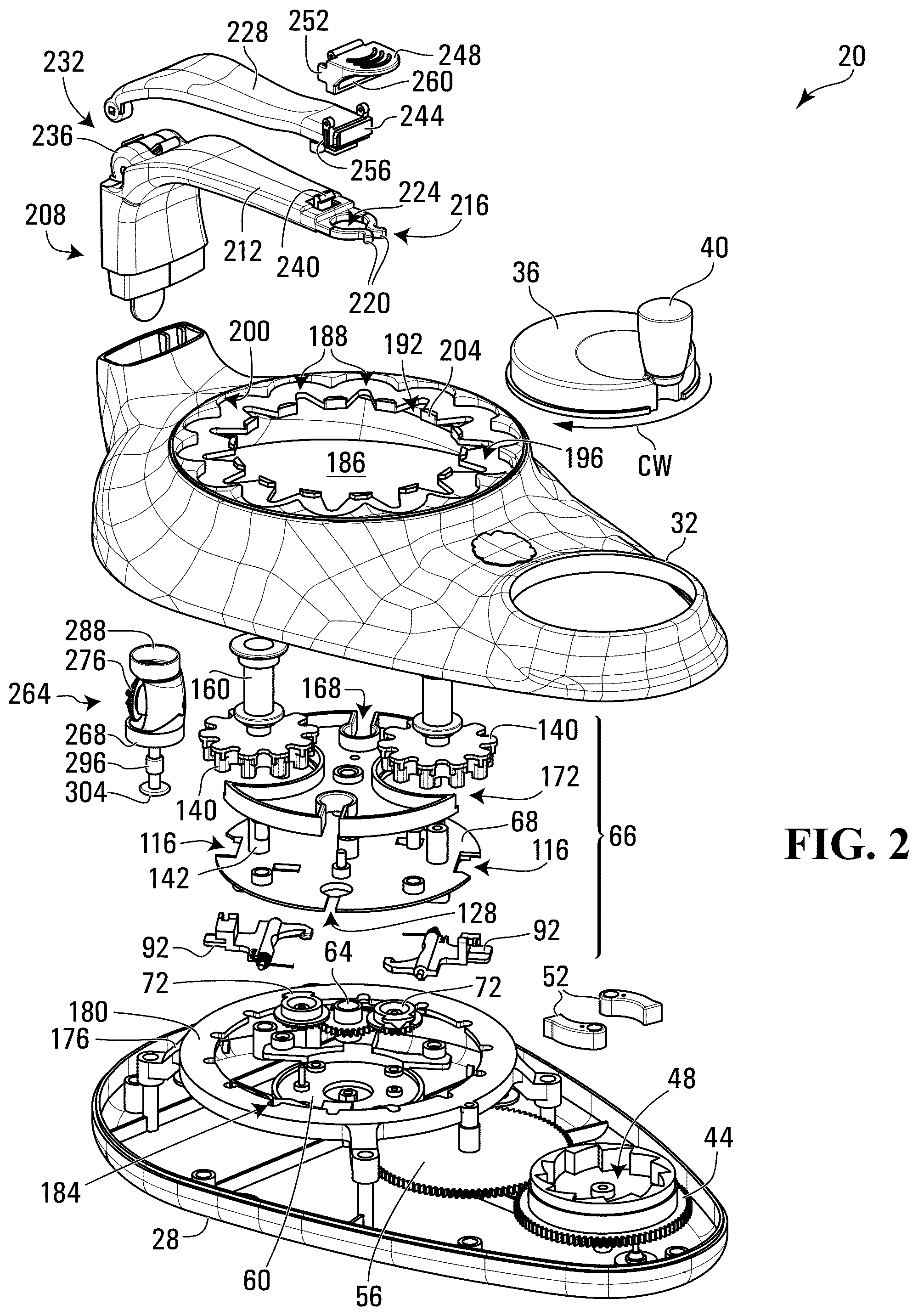 Patent US12590391 Figure 2 – Braiding machine