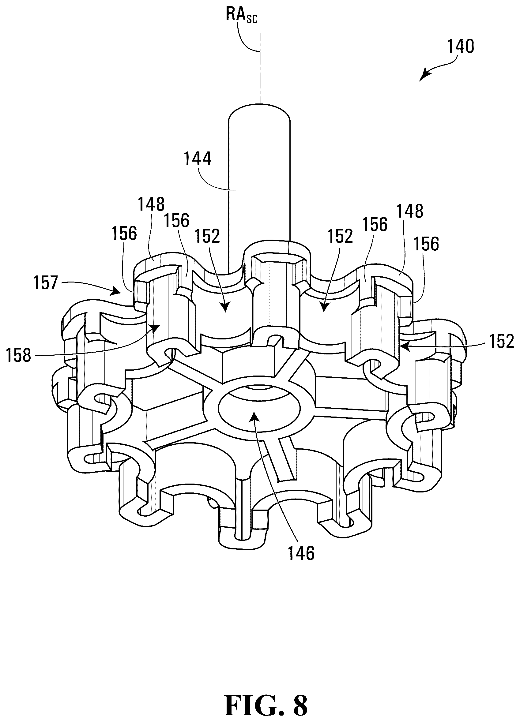 Patent US12590391 Figure 7 – Braiding machine