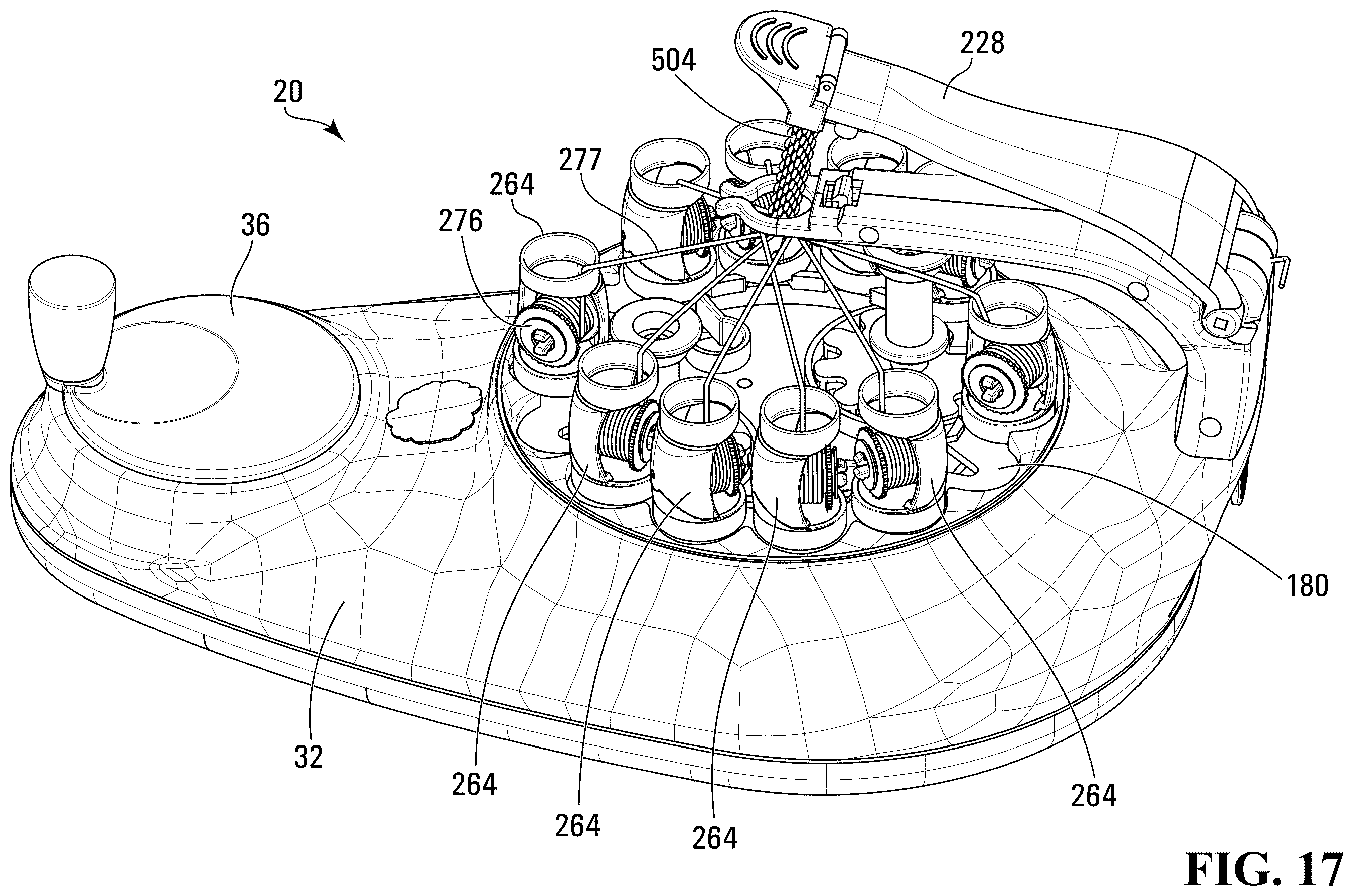 Patent US12590391 Figure 18 – Braiding machine