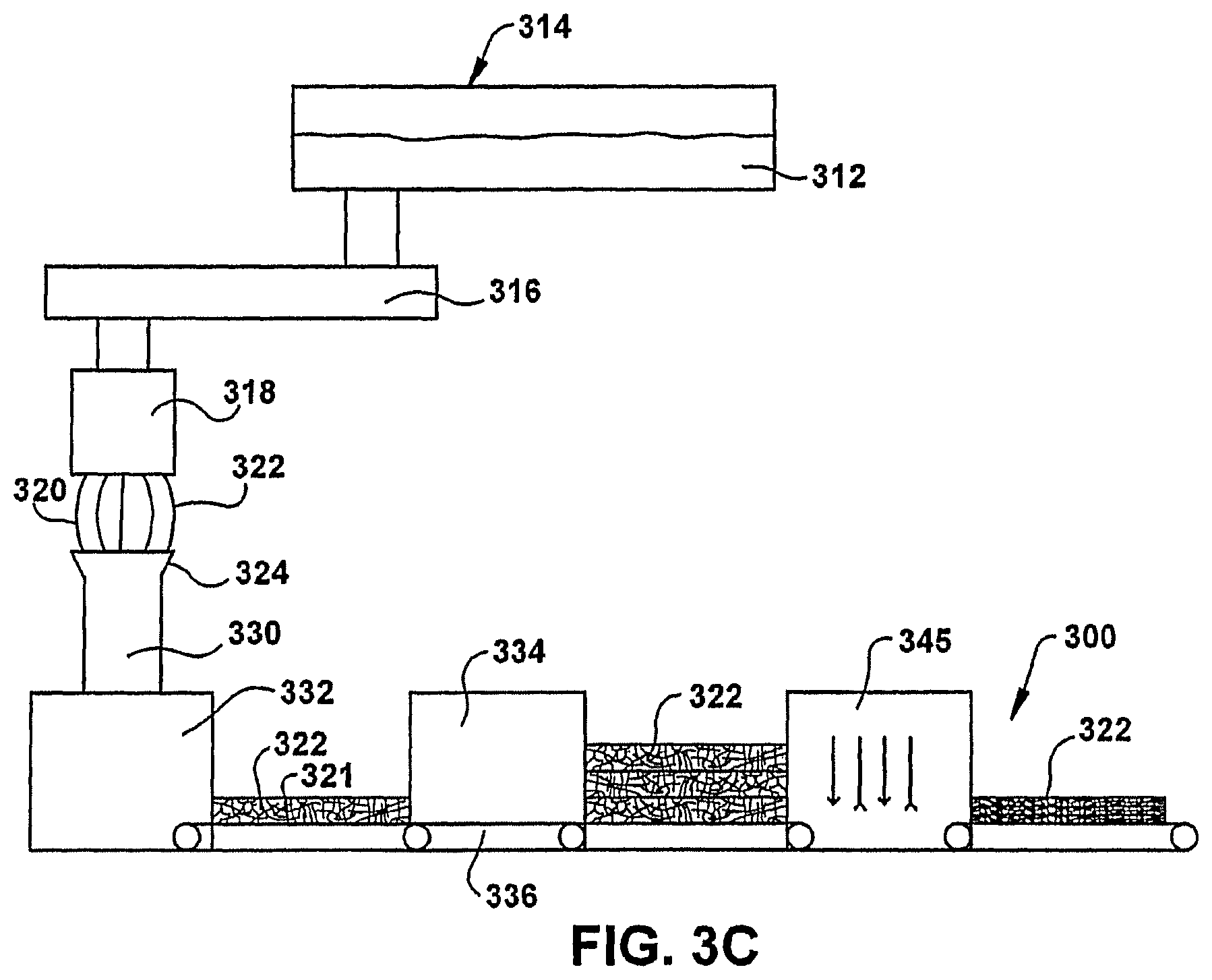 Patent US12590393 Figure 8 – Method of forming a web from fibrous materials
