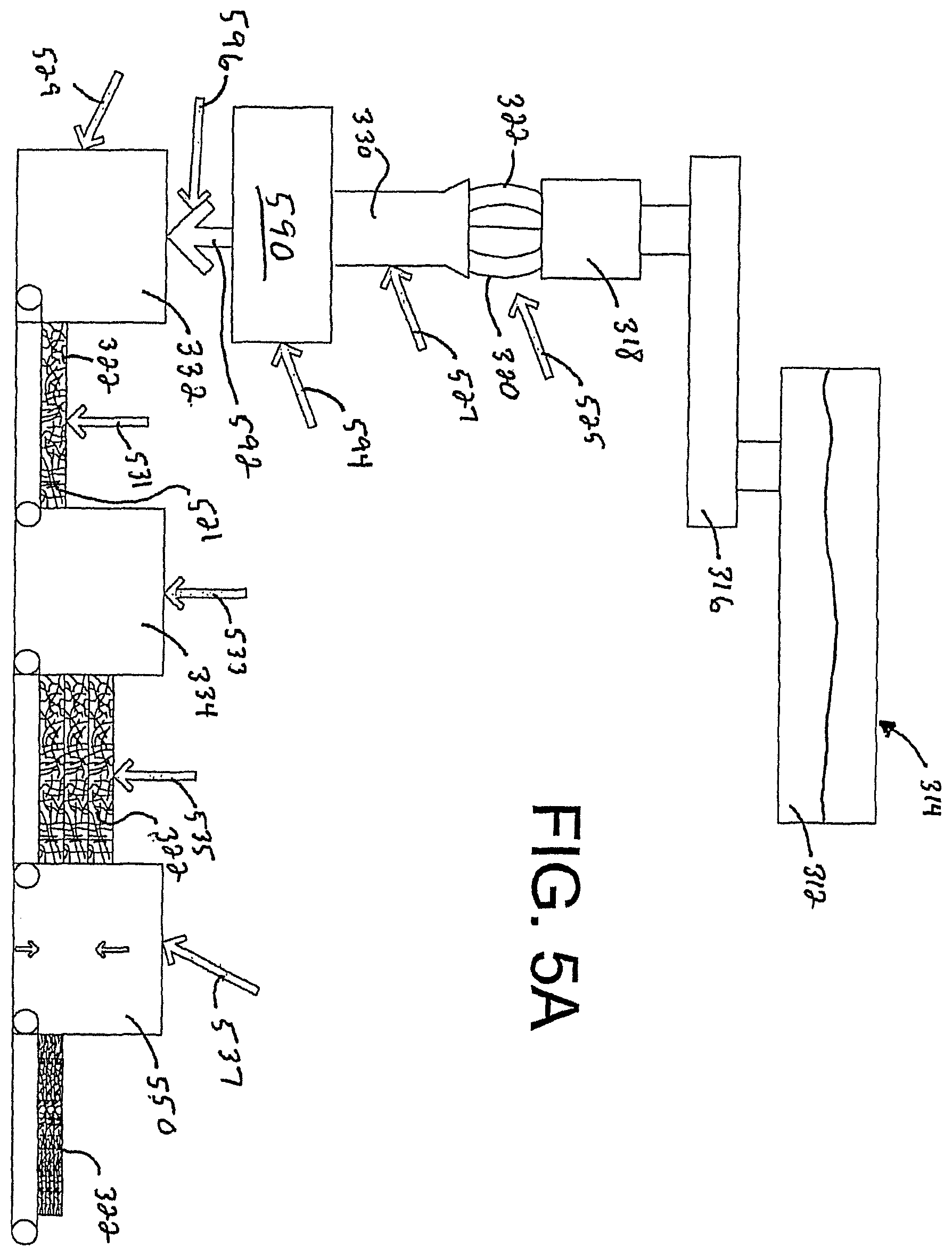 Patent US12590393 Figure 14 – Method of forming a web from fibrous materials