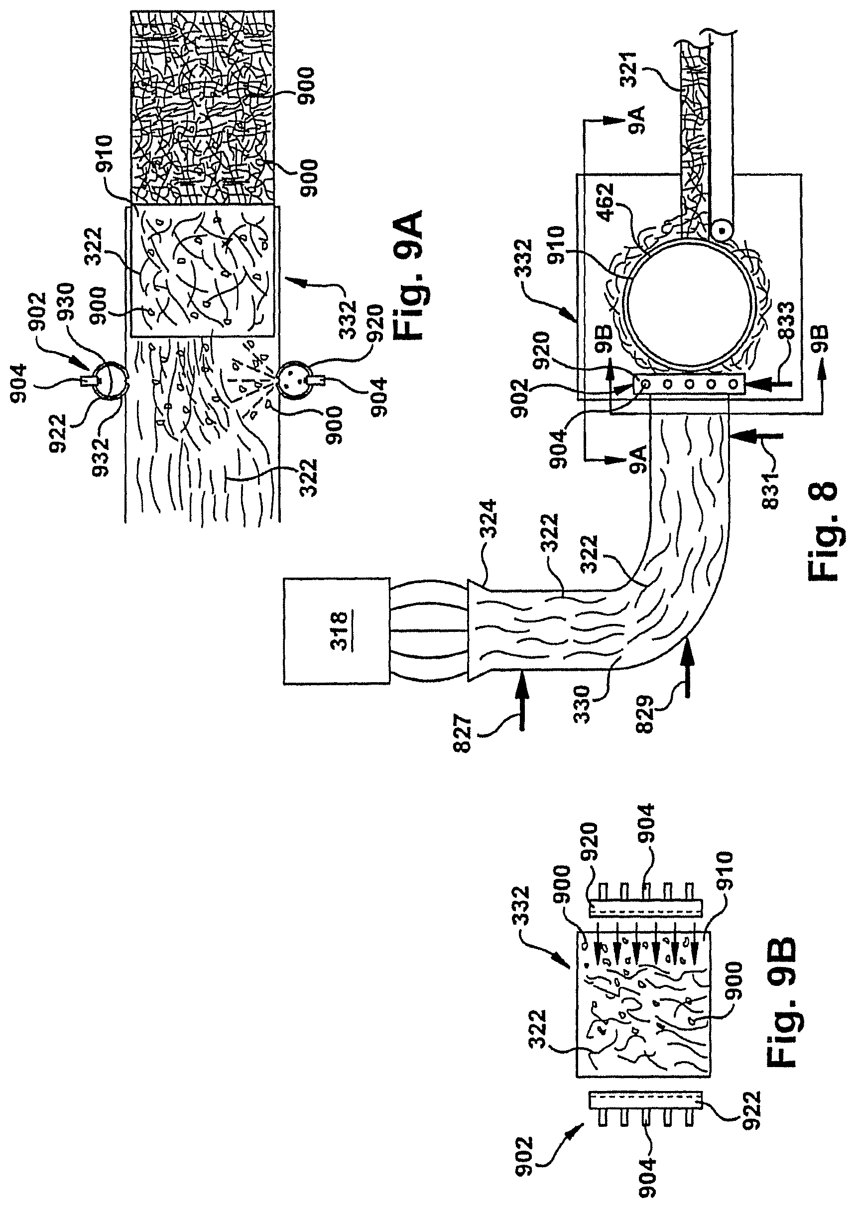 Patent US12590393 Figure 18 – Method of forming a web from fibrous materials
