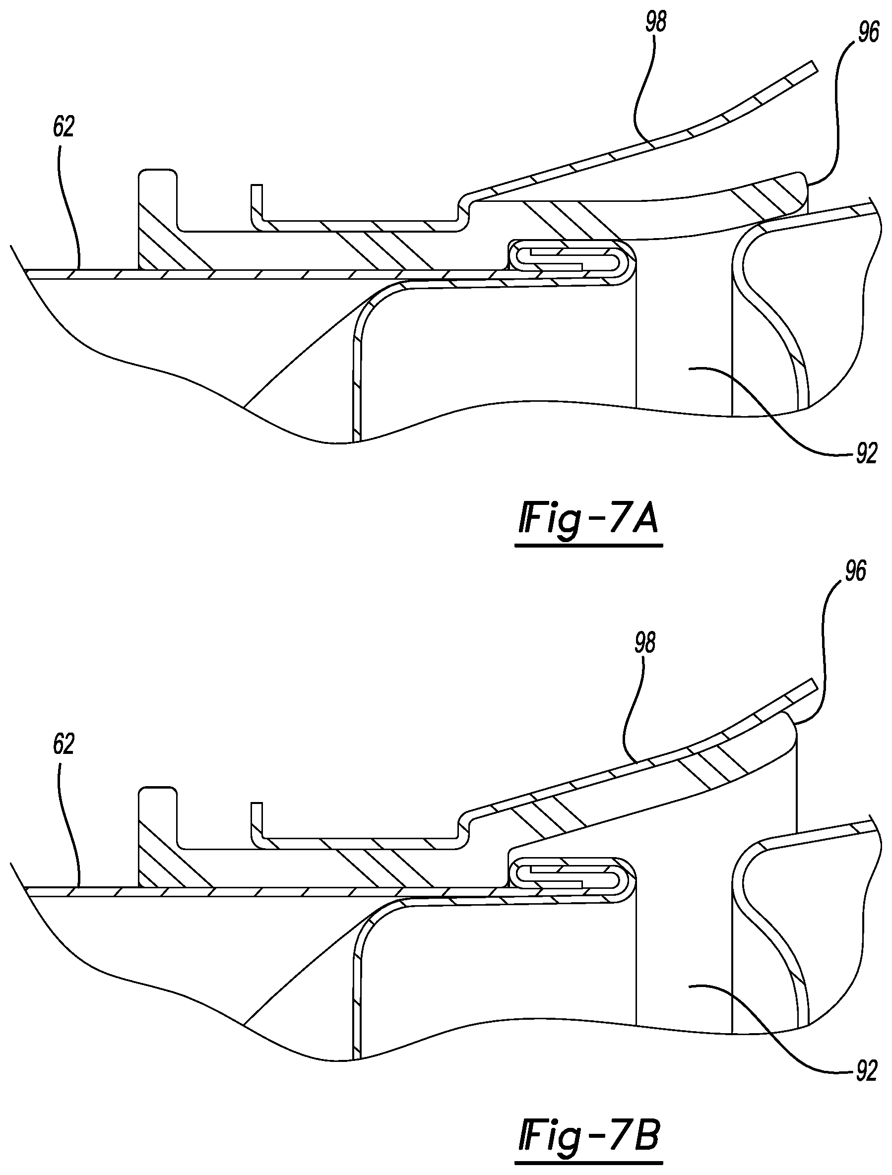 Patent US12590394 Figure 6 – Air bypass seal with backer for improved drying performance in a combination washer/dryer