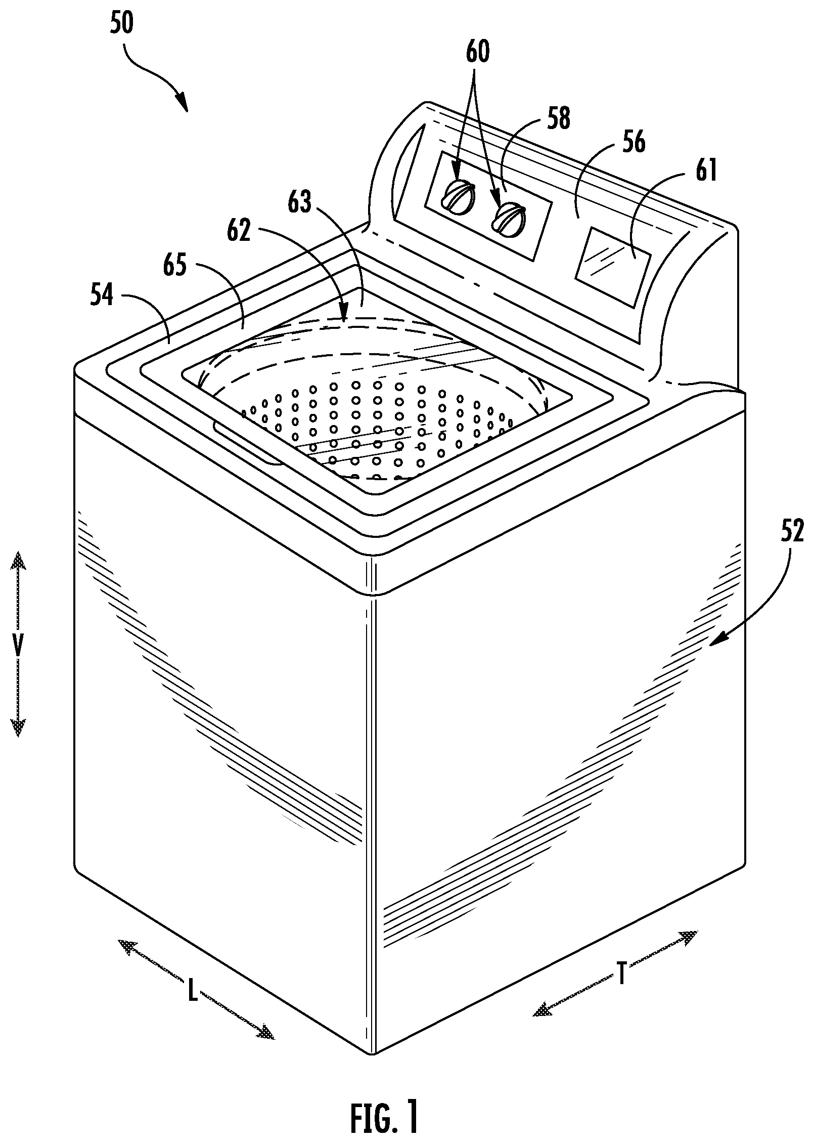 Patent US12590395 Figure 1 – Washing machine appliance turbidity detection and evaluation