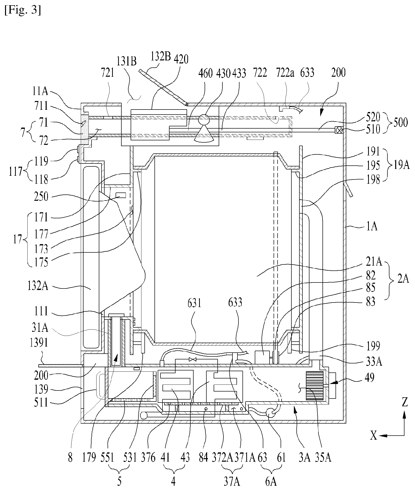 Patent US12590396 Figure 3 – Interface and laundry treating apparatus having the same