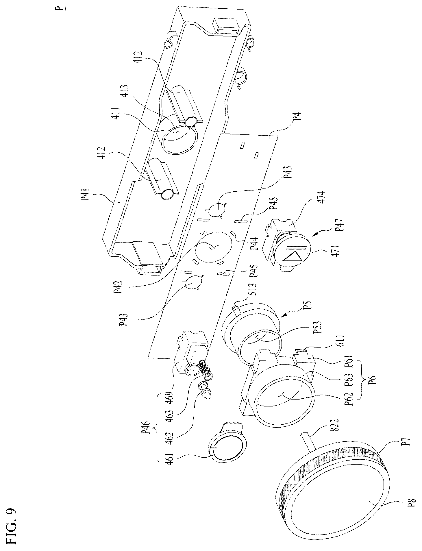 Patent US12590396 Figure 9 – Interface and laundry treating apparatus having the same