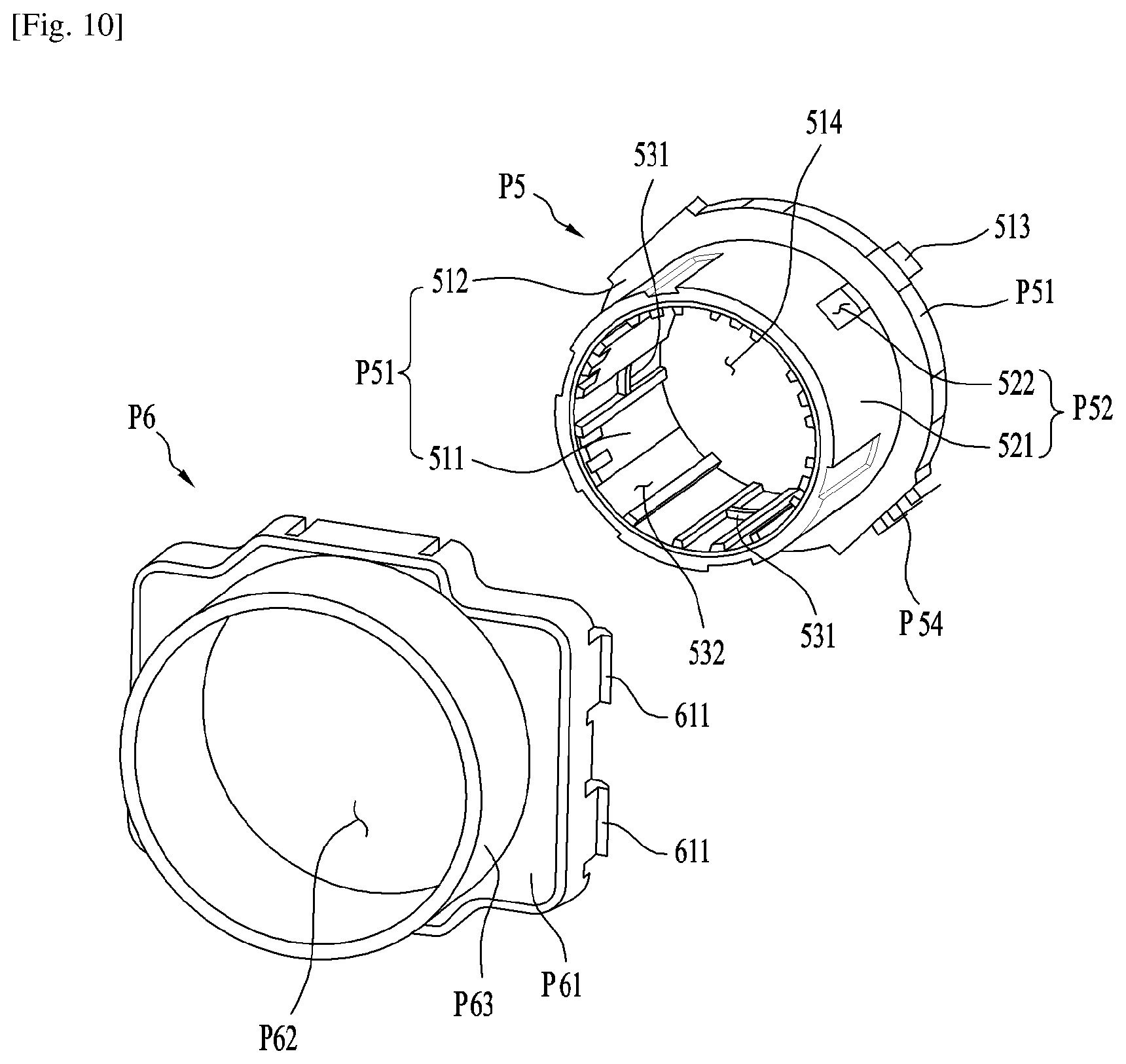 Patent US12590396 Figure 10 – Interface and laundry treating apparatus having the same
