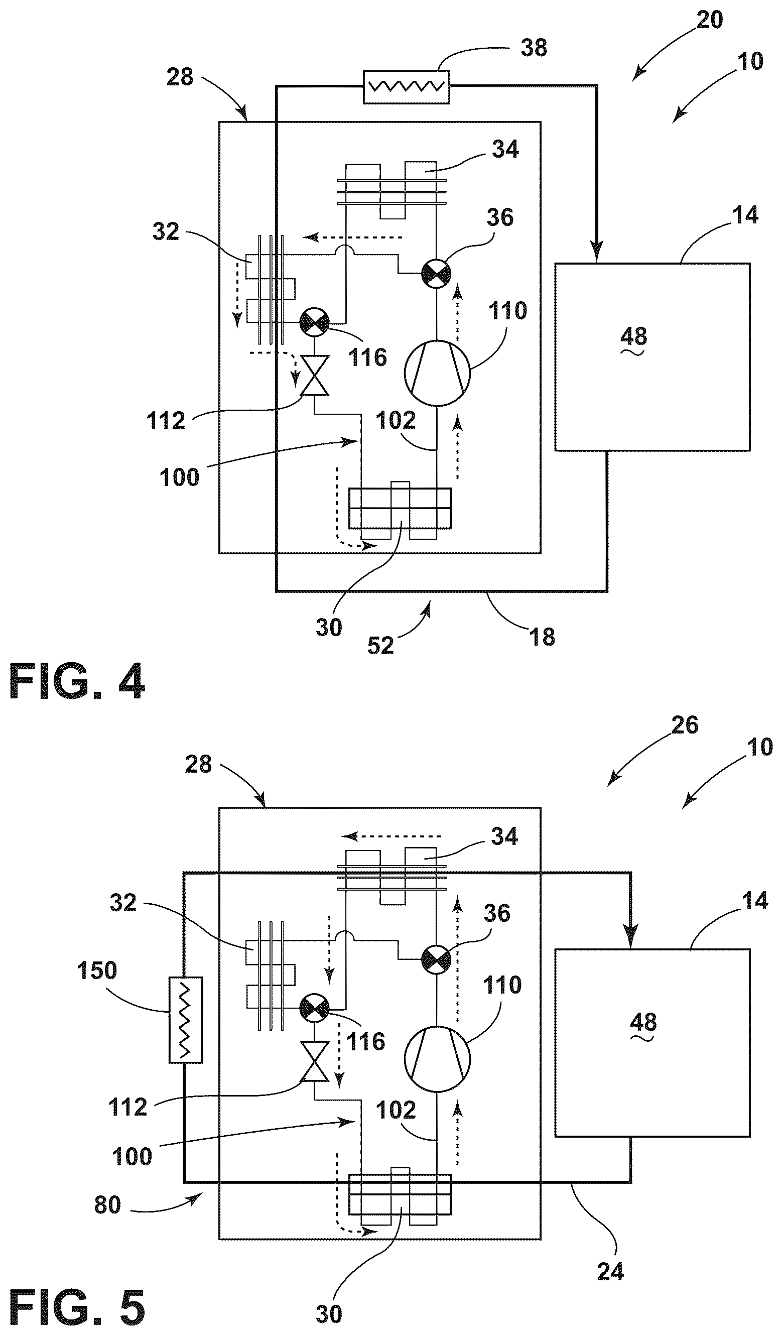Patent US12590403 Figure 4 – Combination laundry appliance with heat pump assembly