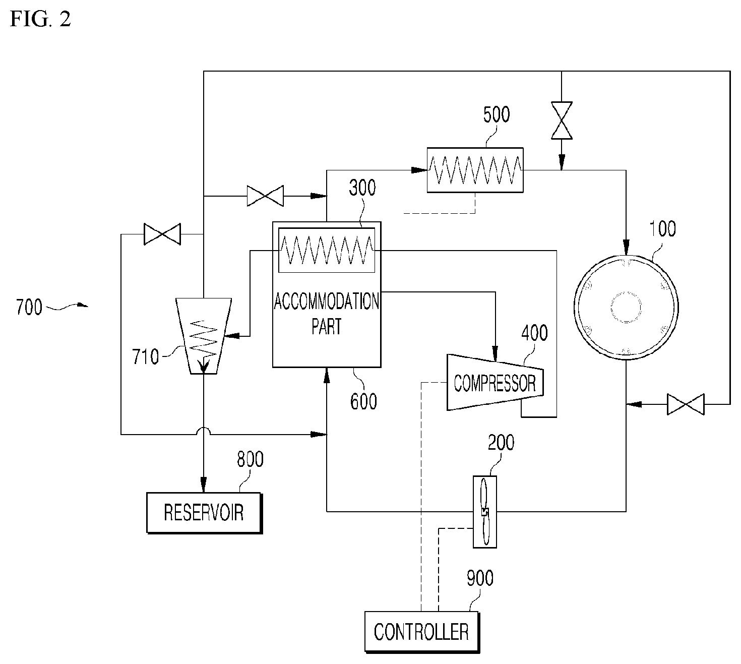 Patent US12590404 Figure 2 – Dryer and operating method therefor