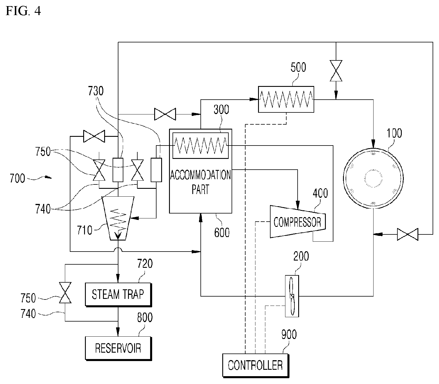 Patent US12590404 Figure 4 – Dryer and operating method therefor