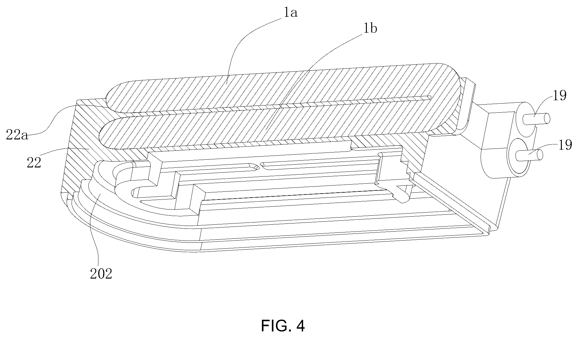 Patent US12590406 Figure 4 – Heating unit, heating inner chamber and hanging ironing machine
