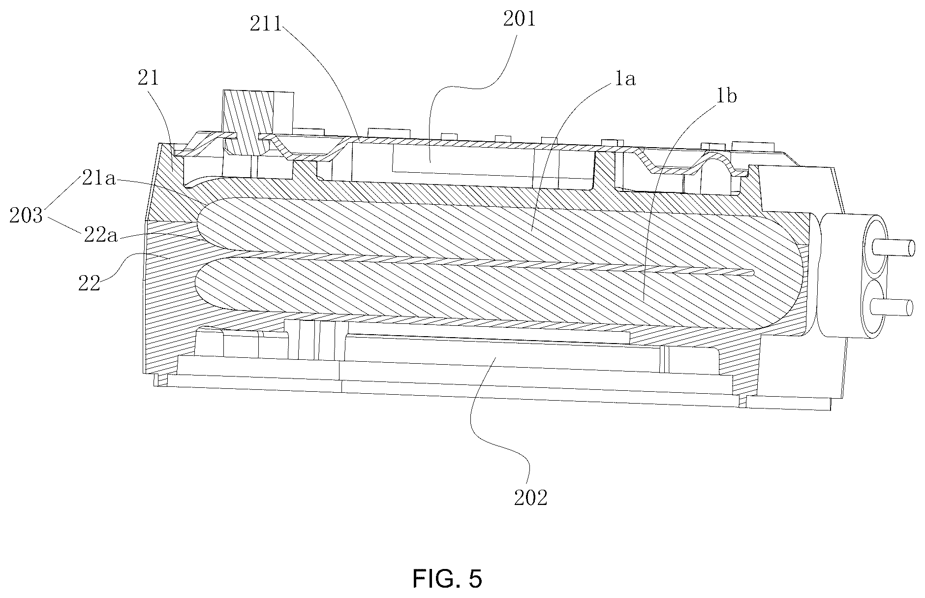 Patent US12590406 Figure 5 – Heating unit, heating inner chamber and hanging ironing machine