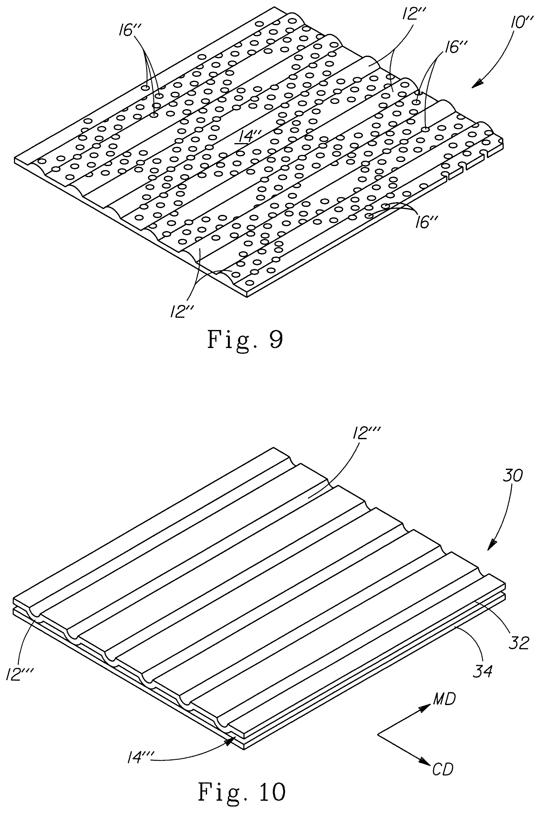 Patent US12590419 Figure 6 – Embossed toilet tissue