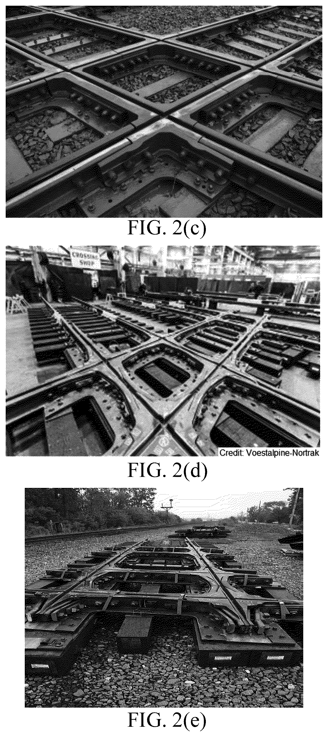 Patent US12590421 Figure 4 – Gapless railway diamond: a new type of railway track component providing unbroken running surfaces across the flangeways of an intersecting railway line