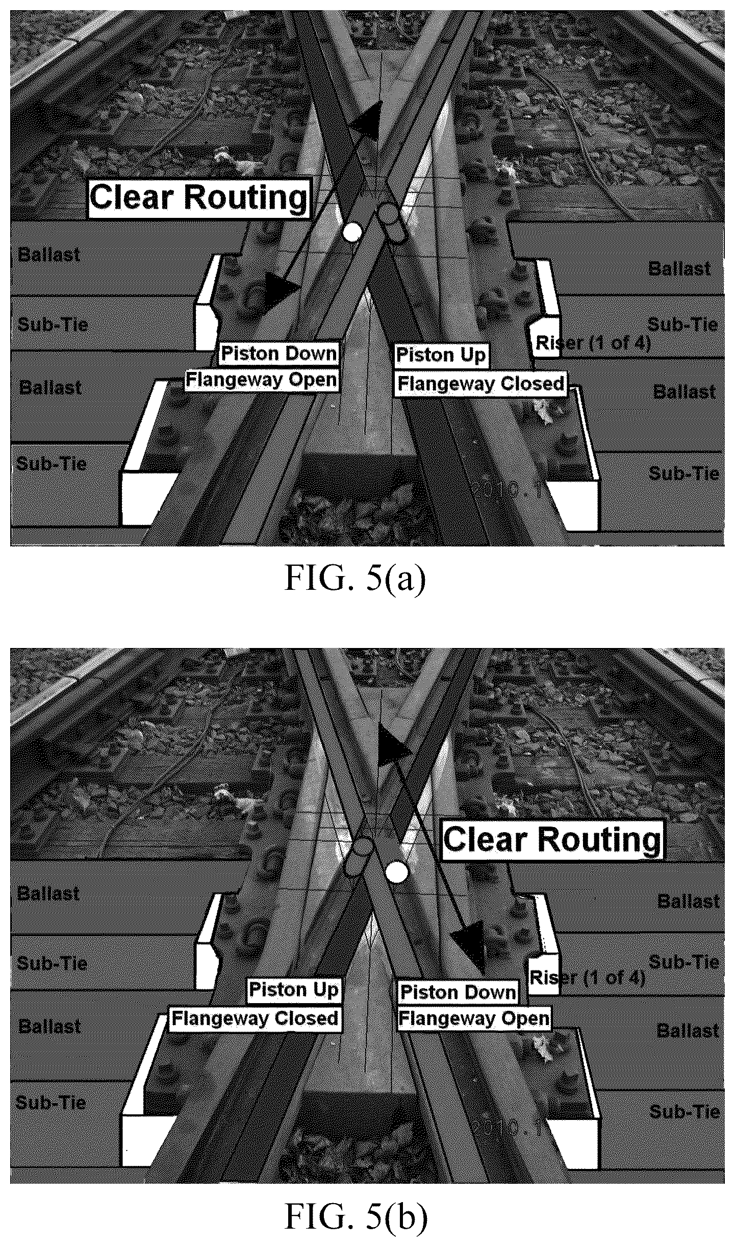 Patent US12590421 Figure 6 – Gapless railway diamond: a new type of railway track component providing unbroken running surfaces across the flangeways of an intersecting railway line