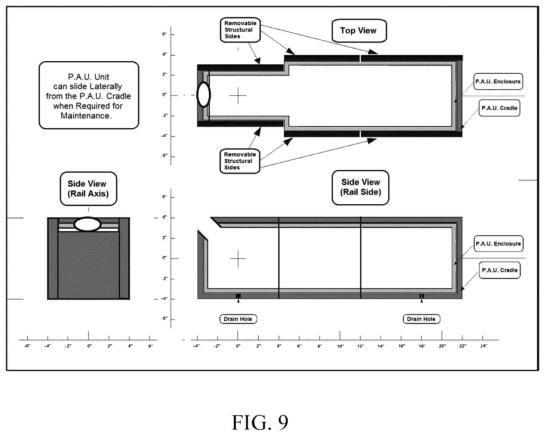 Patent US12590421 Figure 14 – Gapless railway diamond: a new type of railway track component providing unbroken running surfaces across the flangeways of an intersecting railway line