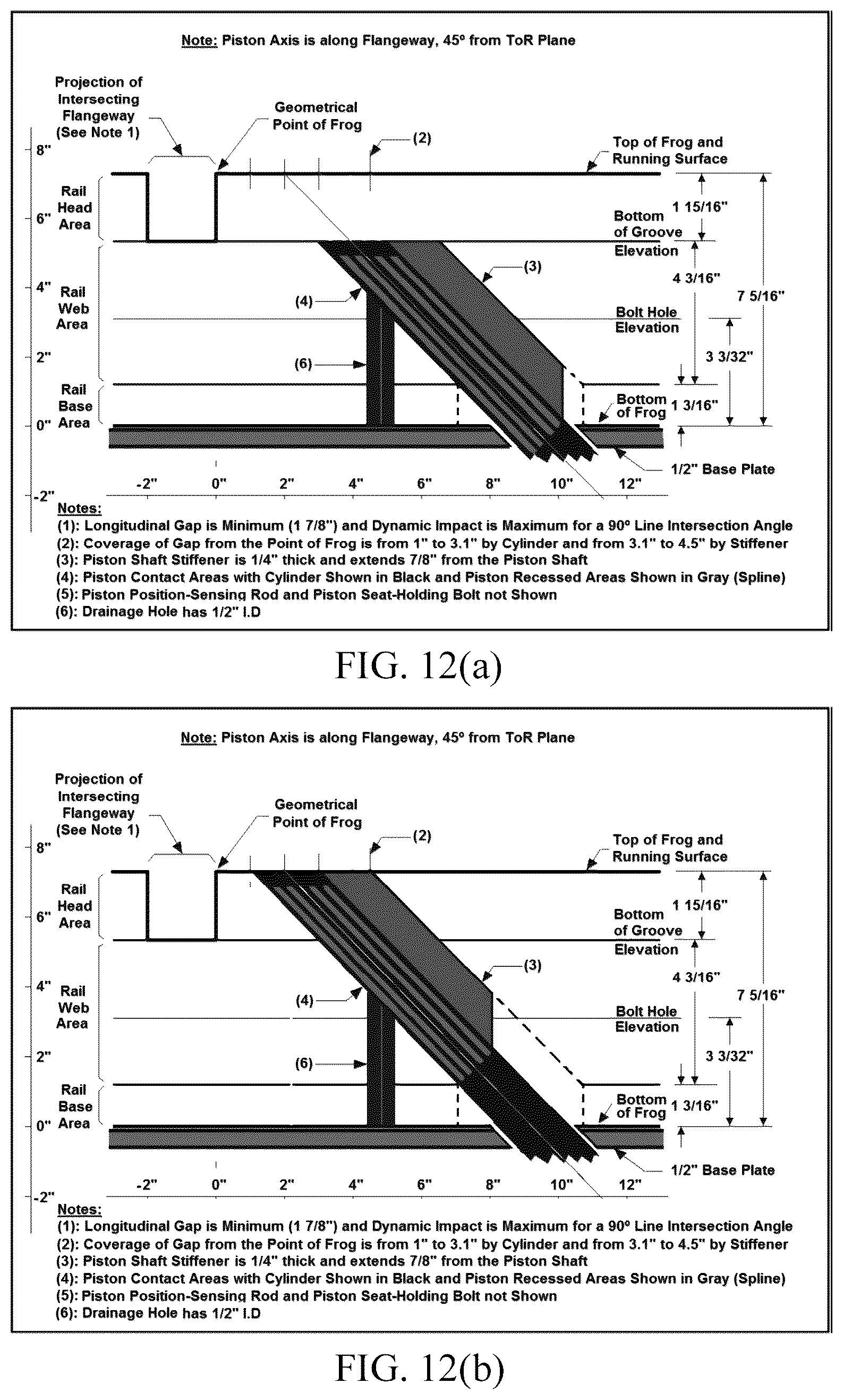 Patent US12590421 Figure 18 – Gapless railway diamond: a new type of railway track component providing unbroken running surfaces across the flangeways of an intersecting railway line