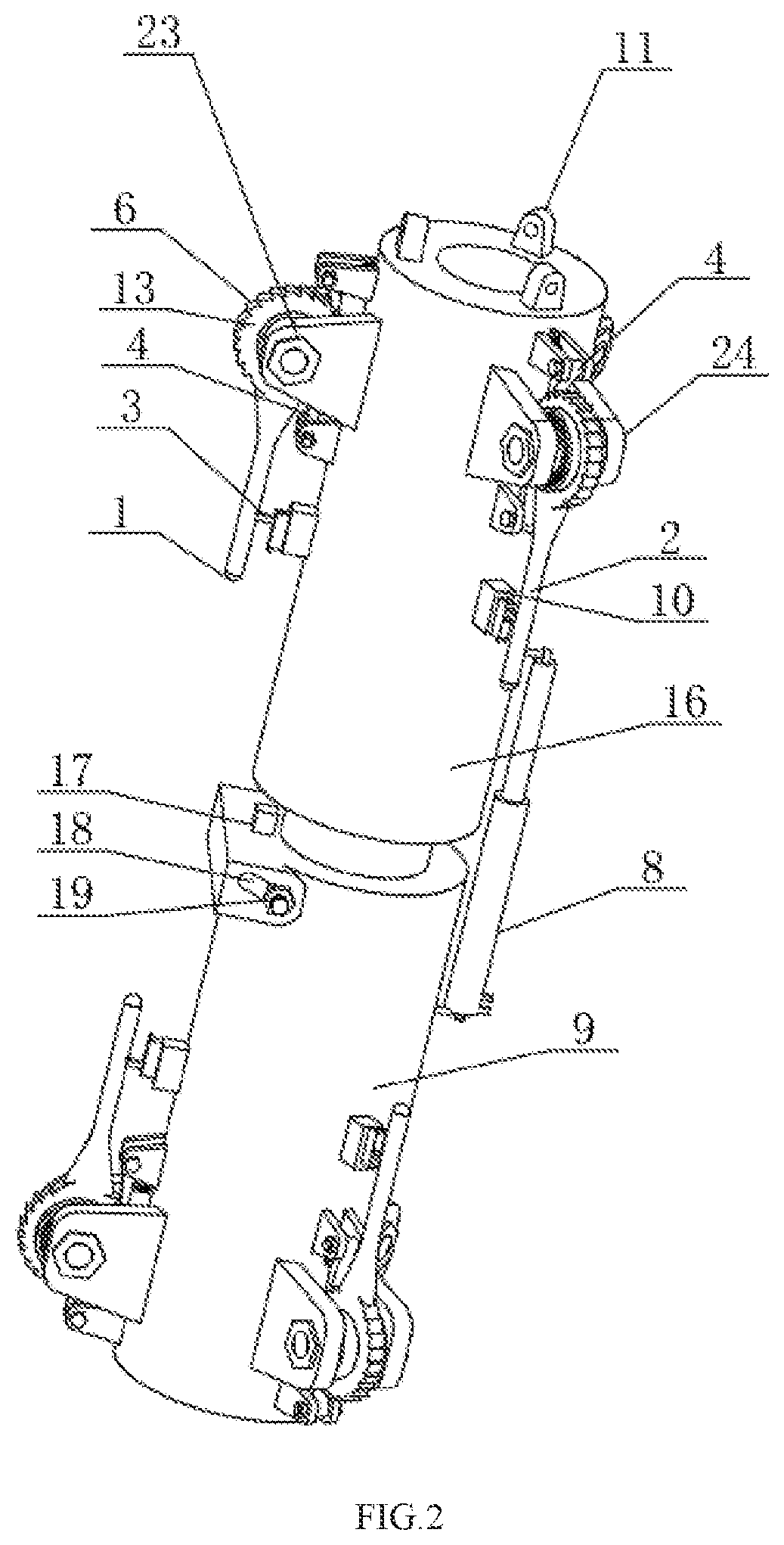 Patent US12590425 Figure 2 – Intelligent reinforcing support for reinforced concrete low-box girders and method for minimally invasive reinforcement