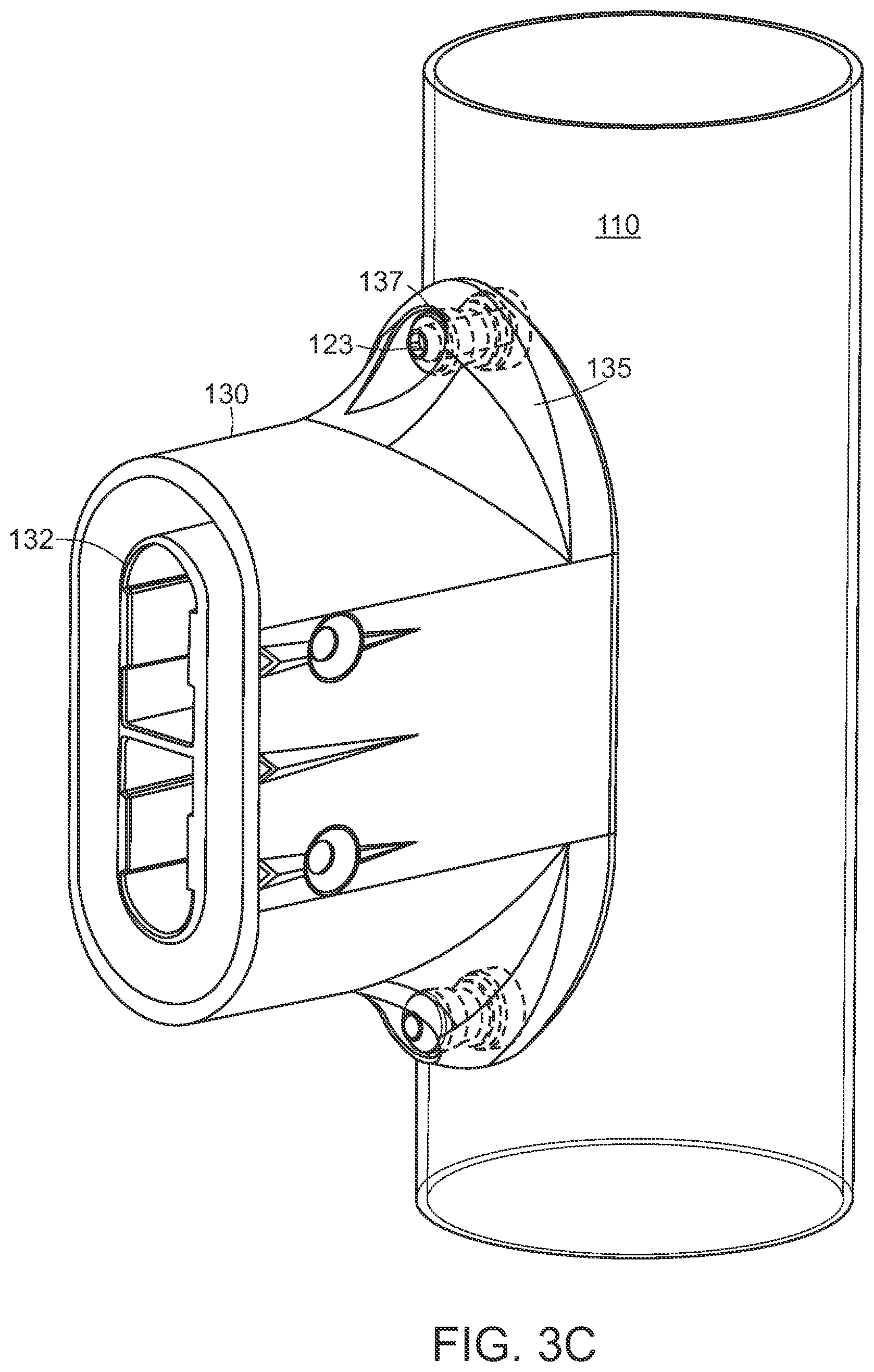 Patent US12590427 Figure 5 – Guard rail system