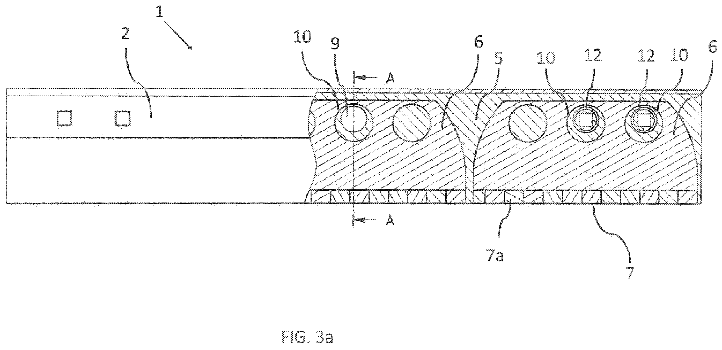 Patent US12590430 Figure 5 – Clearing strip for the clearing blade of a snowplow