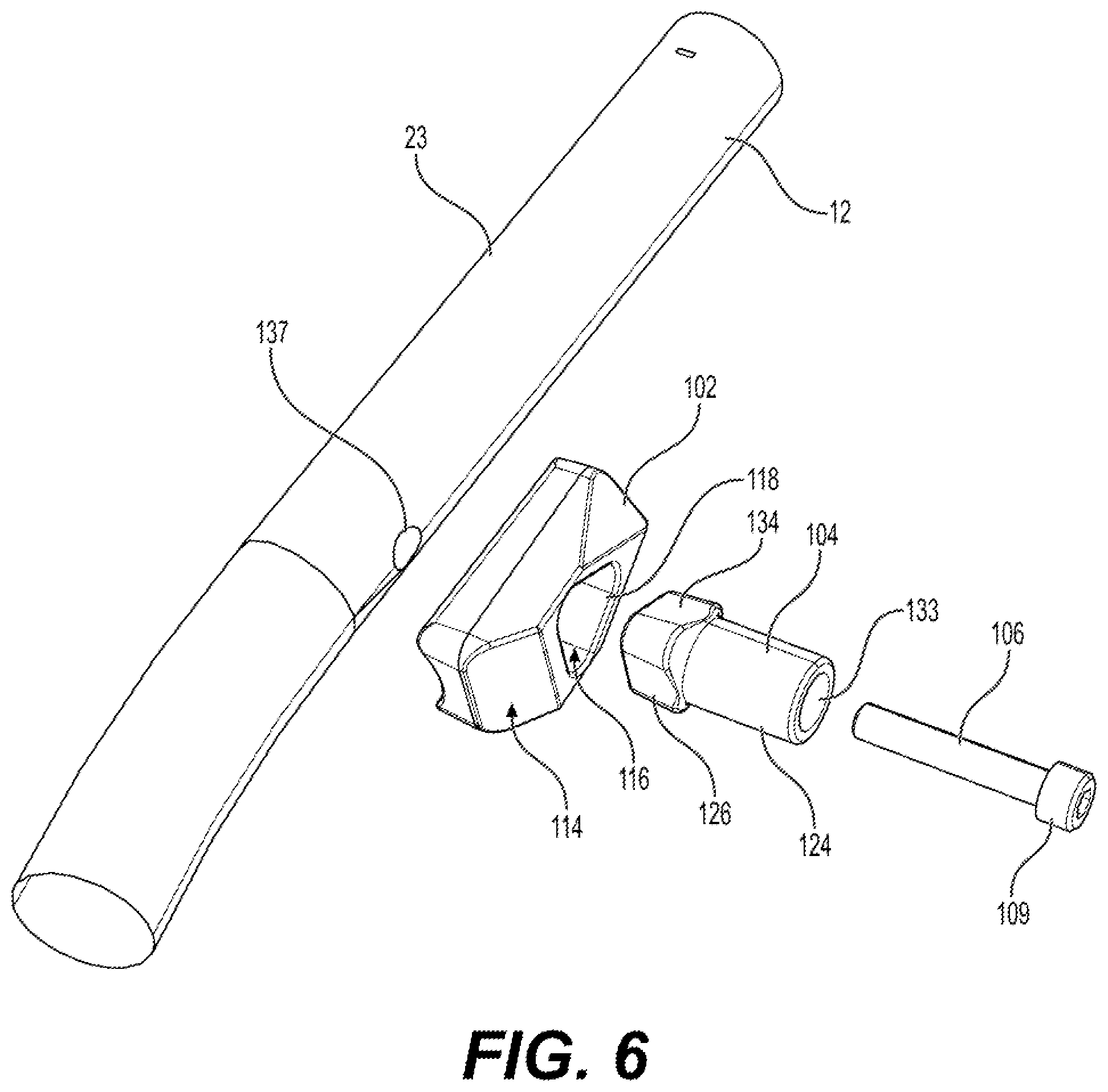 Patent US12590438 Figure 6 – Implement connection system and vehicle having same