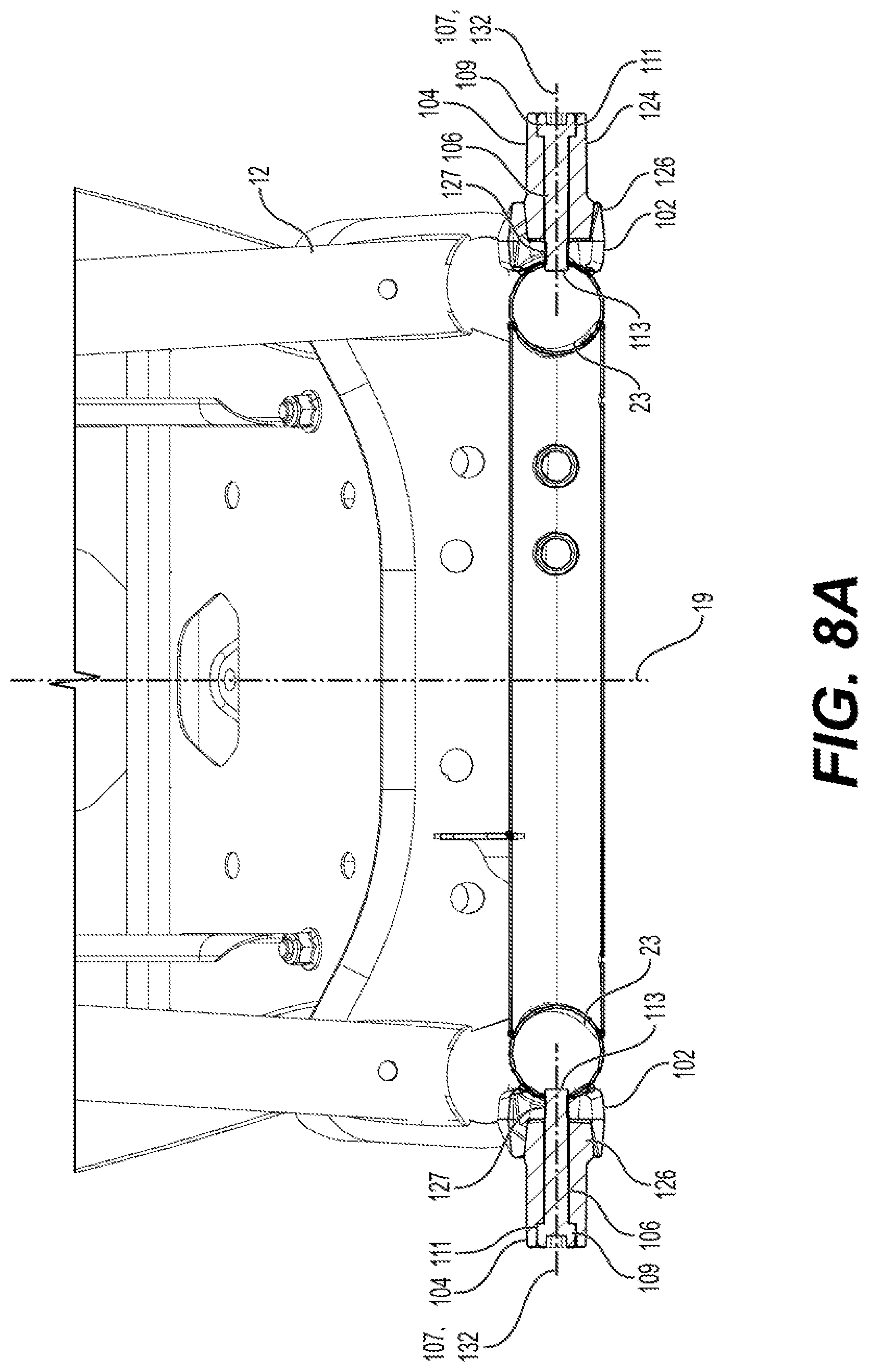 Patent US12590438 Figure 8 – Implement connection system and vehicle having same