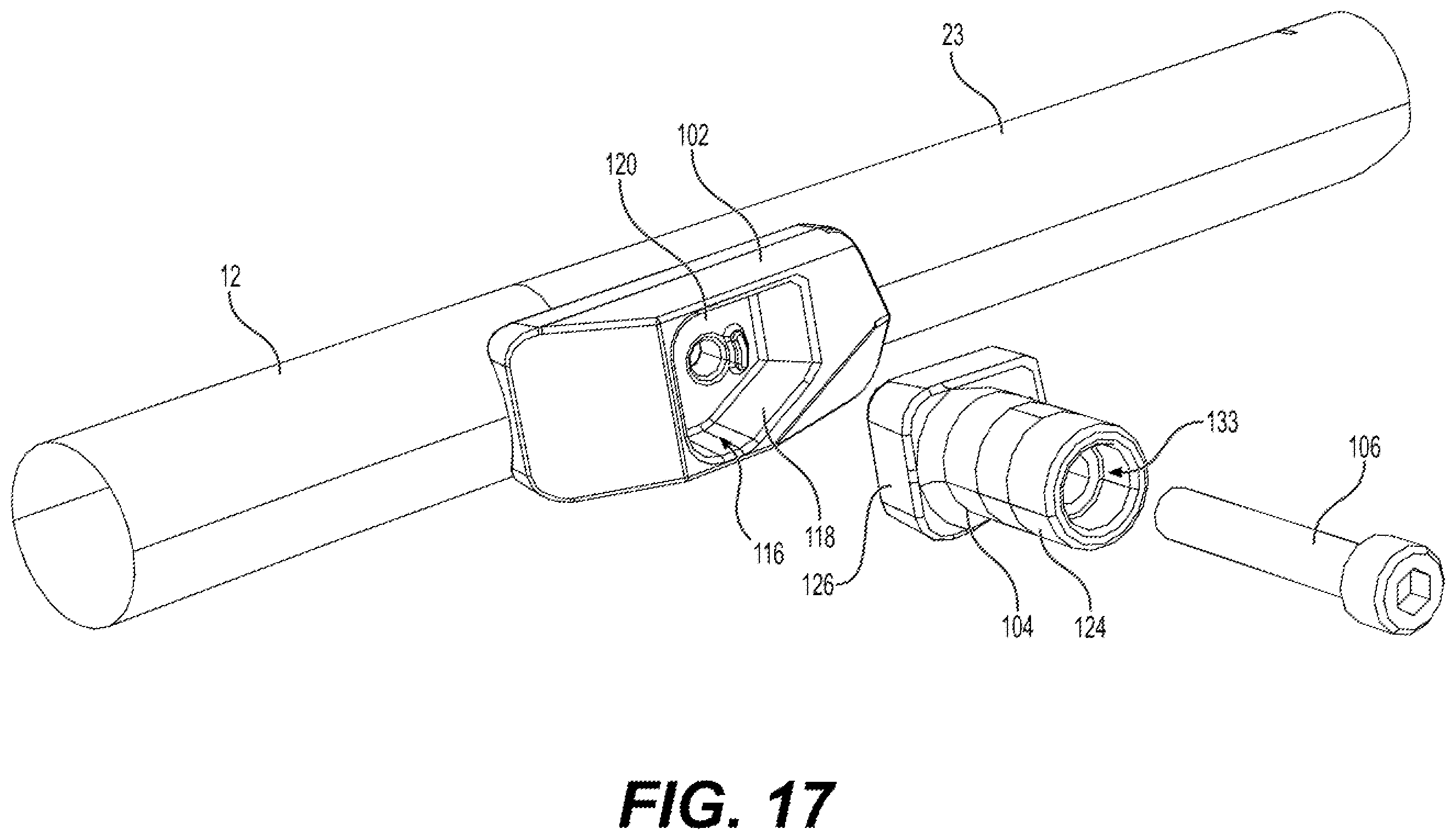 Patent US12590438 Figure 16 – Implement connection system and vehicle having same