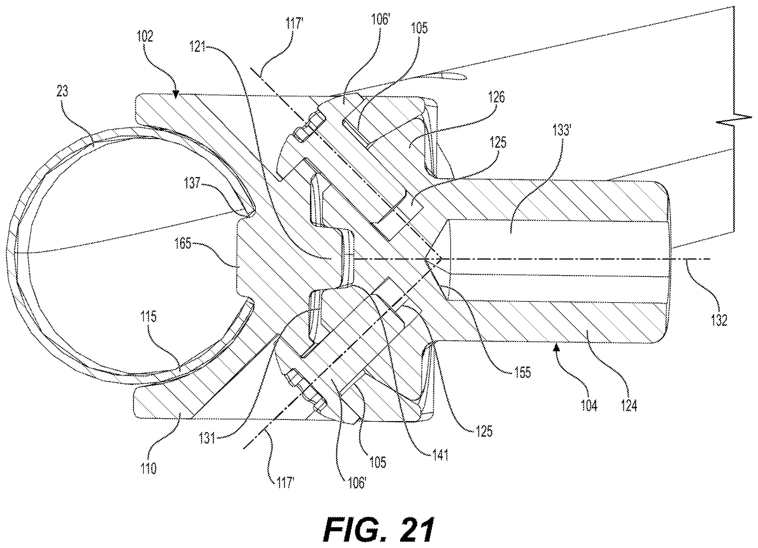 Patent US12590438 Figure 20 – Implement connection system and vehicle having same