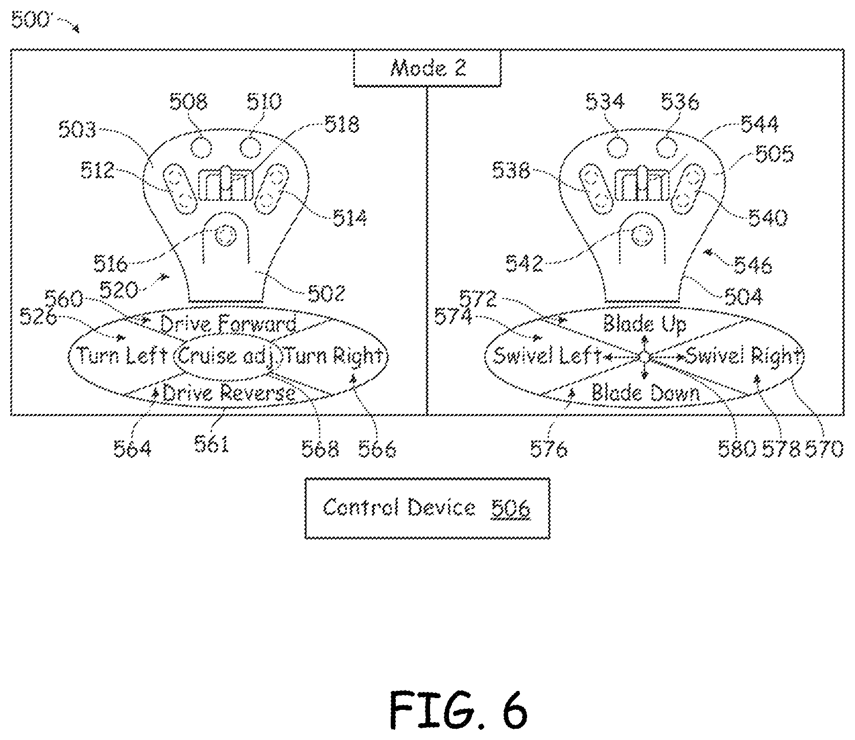Patent US12590440 Figure 6 – Systems and methods for control of excavators and other power machines