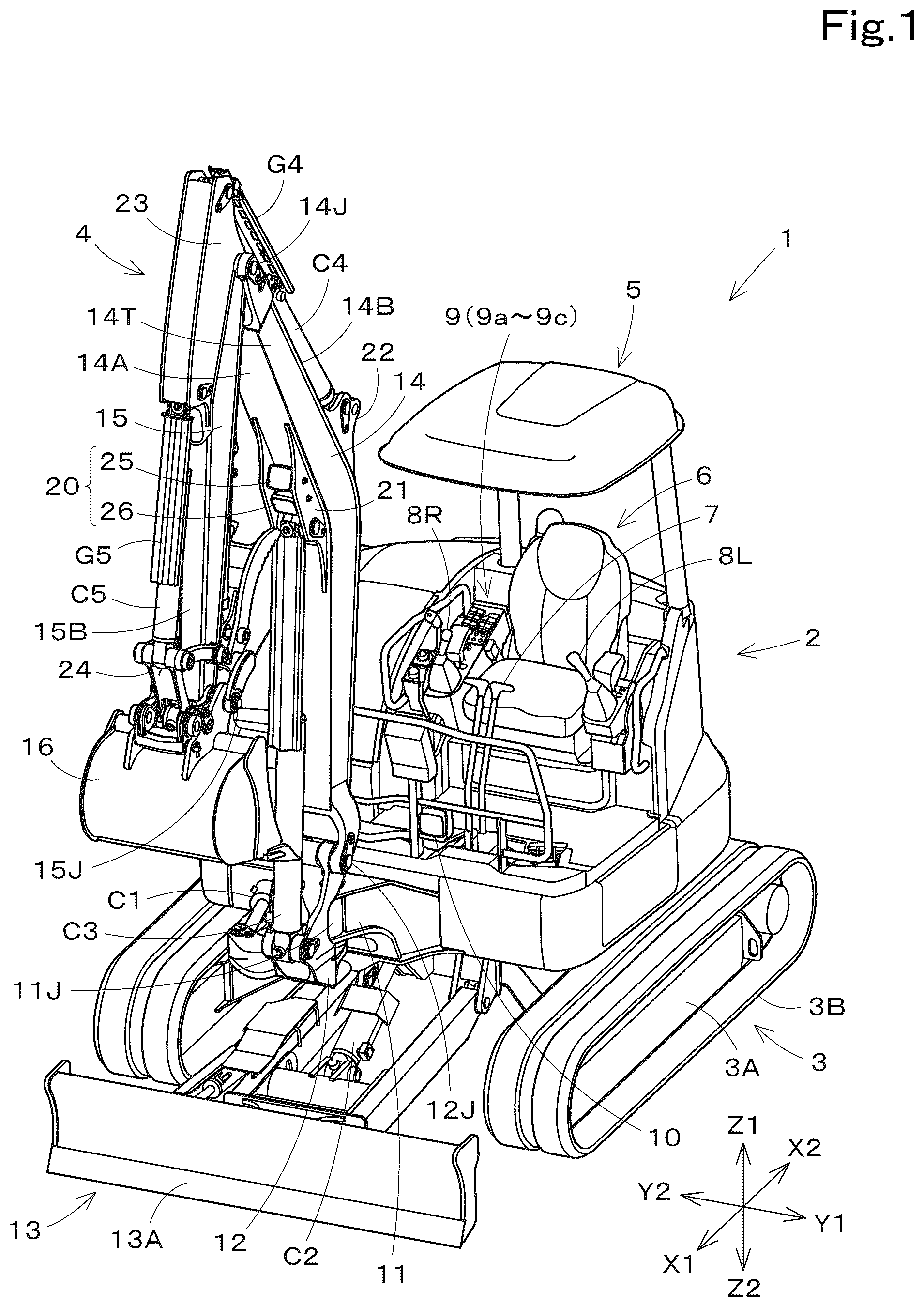 Patent US12590443 — Working machine — Figure 1