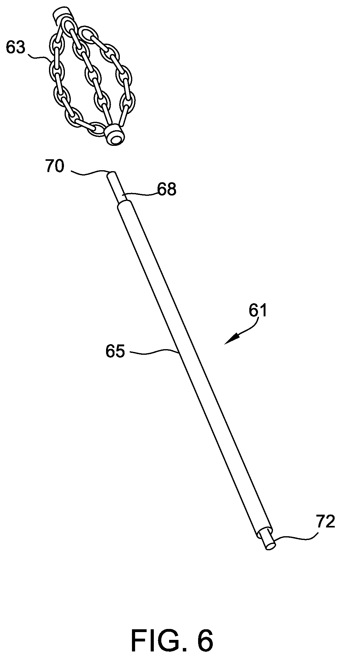 Patent US12590447 Figure 6 – Drain cleaner with cable counting